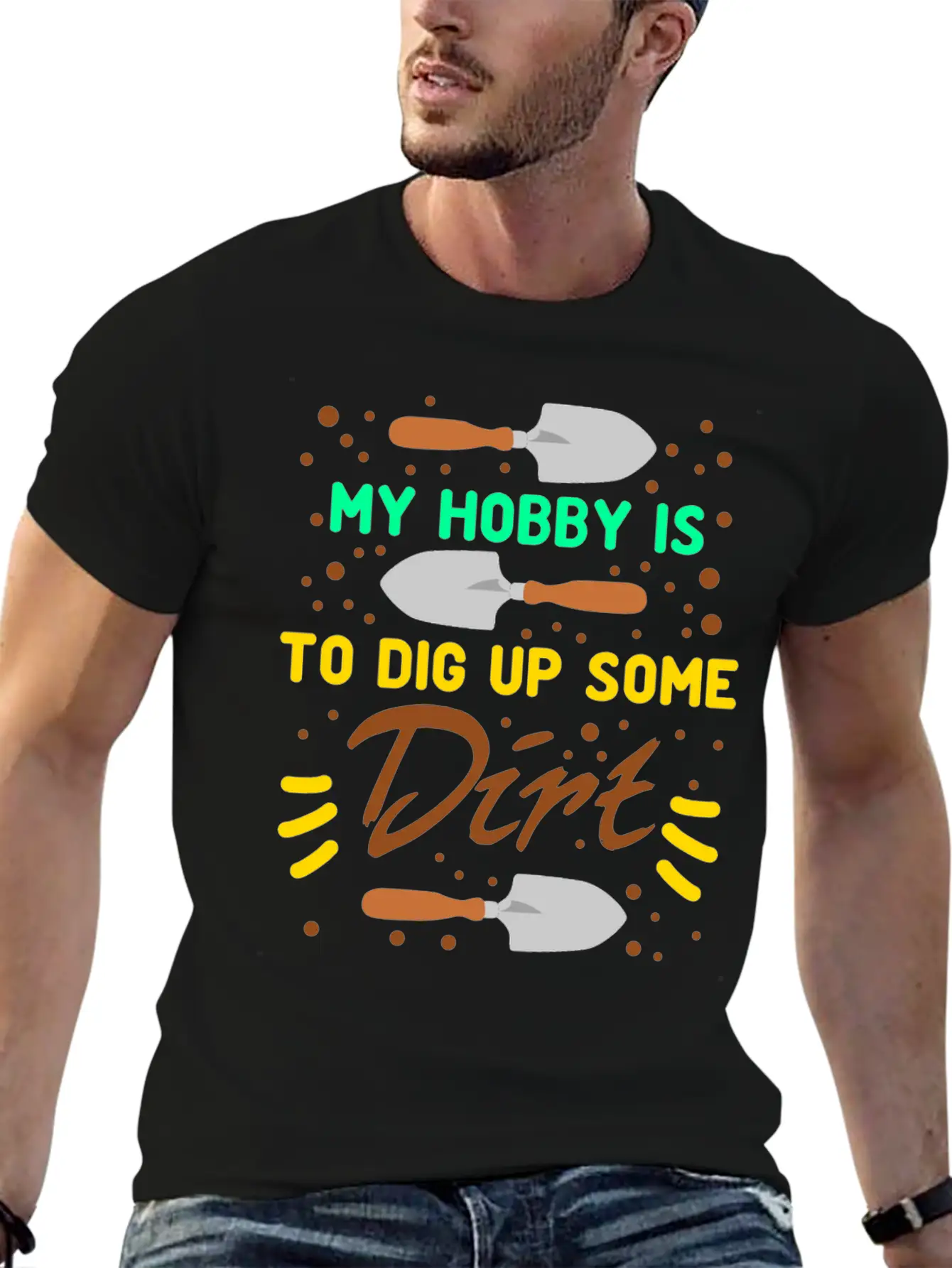 Gardener Gardening Landscaping Garden Unisex Short Sleeve Soft Cotton T-Shirt – Casual Everyday Wear