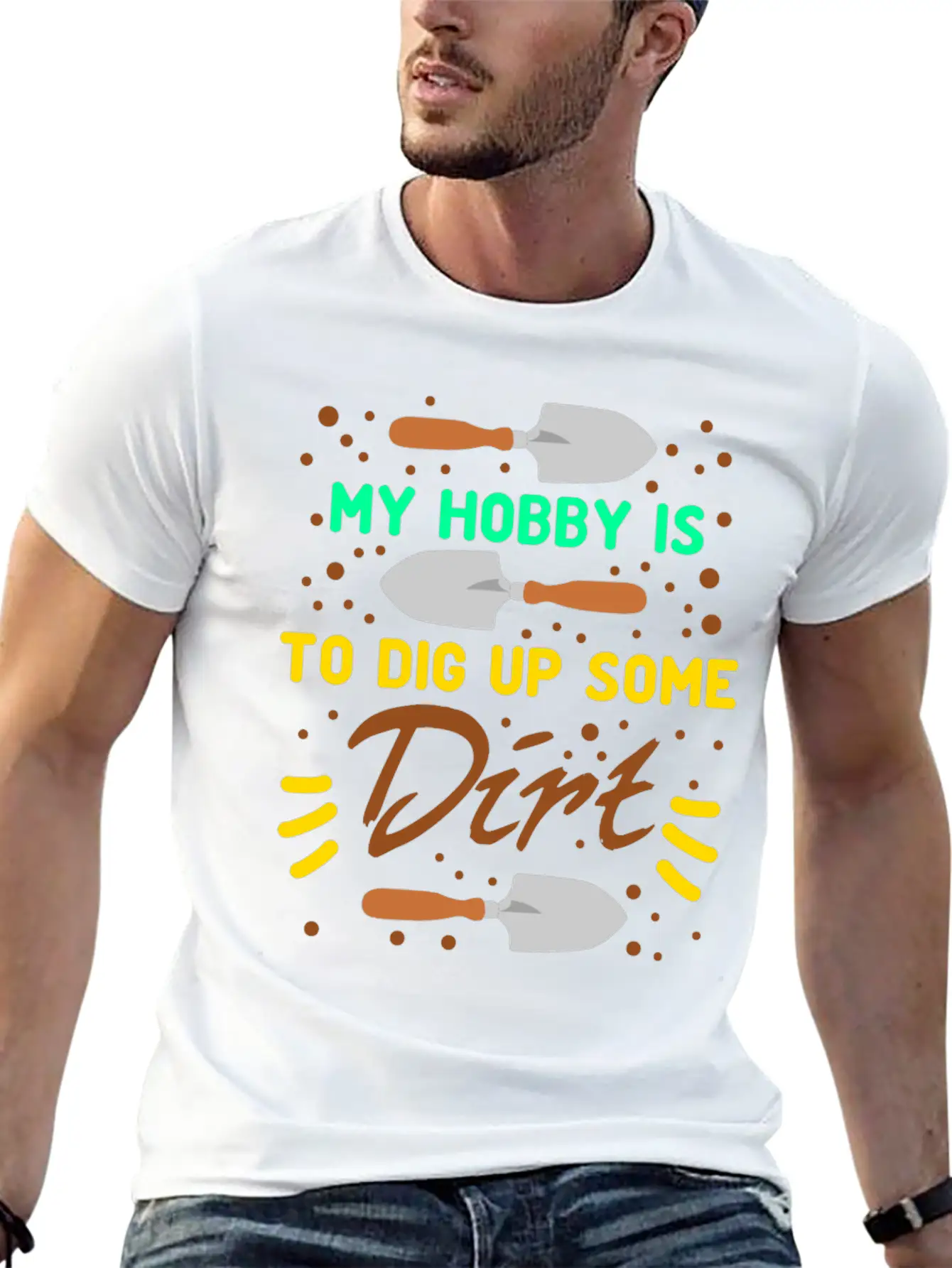 Gardener Gardening Landscaping Garden Unisex Short Sleeve Soft Cotton T-Shirt – Casual Everyday Wear