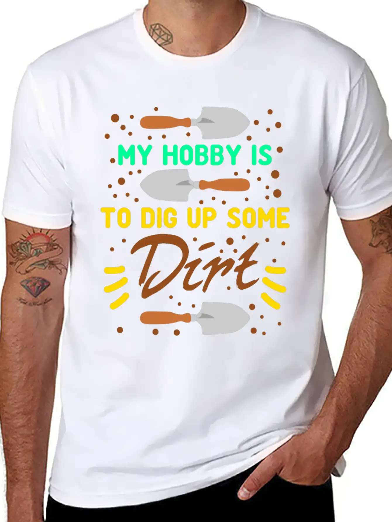 Gardener Gardening Landscaping Garden Unisex Short Sleeve Soft Cotton T-Shirt – Casual Everyday Wear