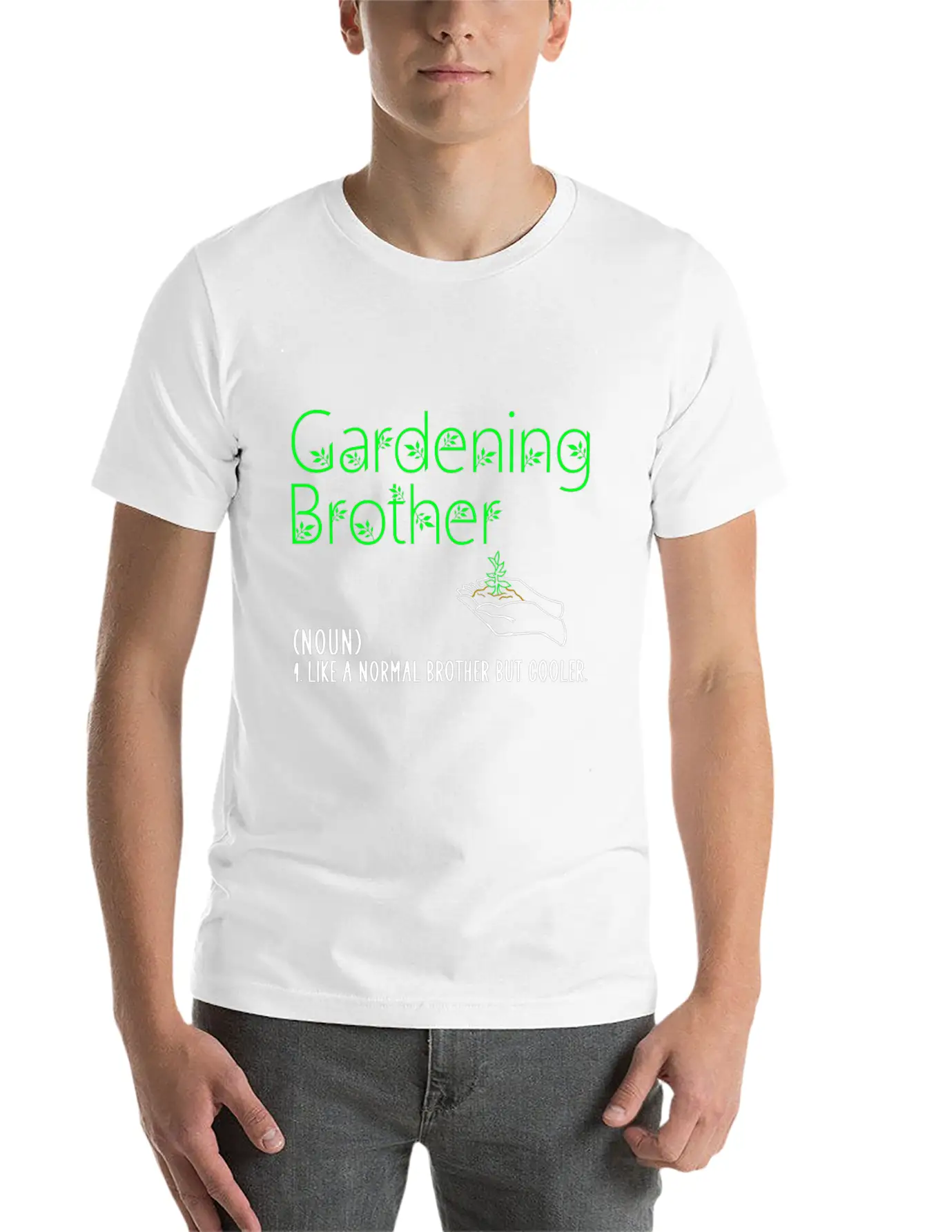 Gardening Brother Unisex Short Sleeve Soft Cotton T-Shirt – Casual Everyday Wear