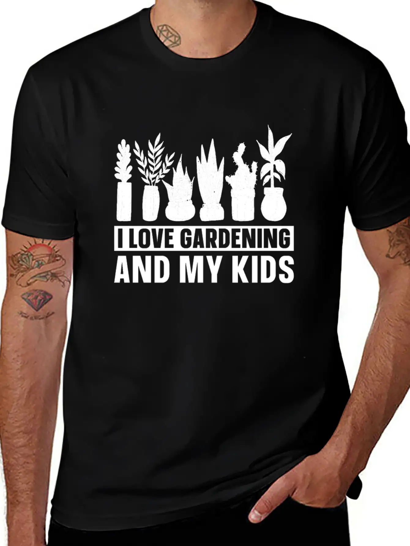 Gardening Gardener Father Gardening Dad Stylish Everyday T-Shirt – Unisex Basic Cotton Tee