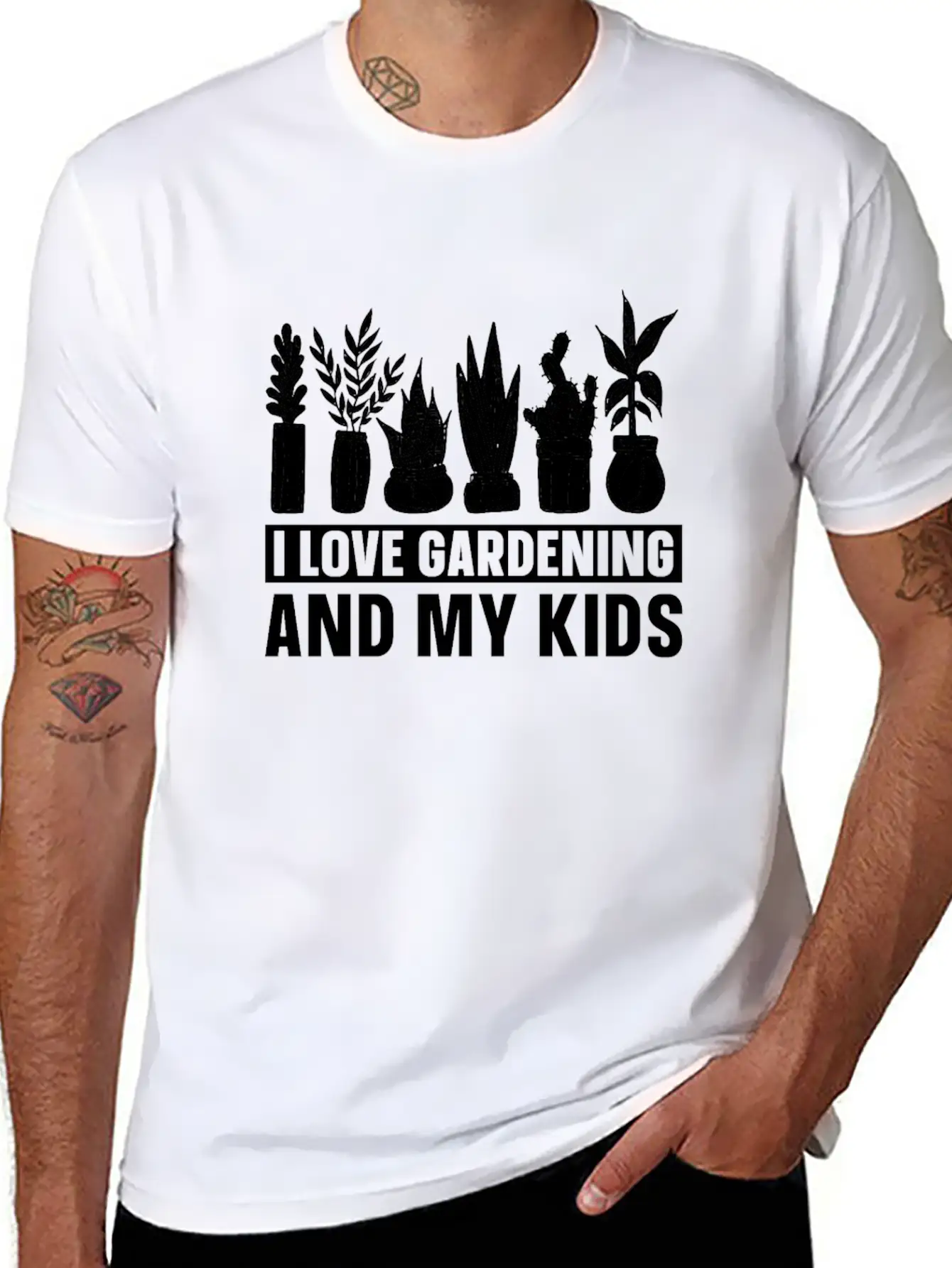 Gardening Gardener Father Gardening Dad Stylish Everyday T-Shirt – Unisex Basic Cotton Tee