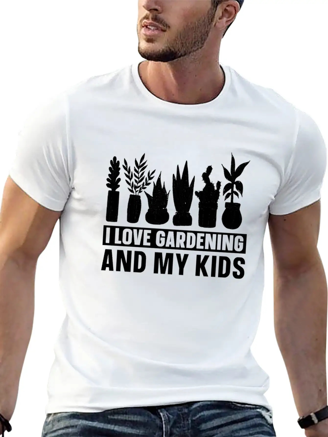 Gardening Gardener Father Gardening Dad Stylish Everyday T-Shirt – Unisex Basic Cotton Tee