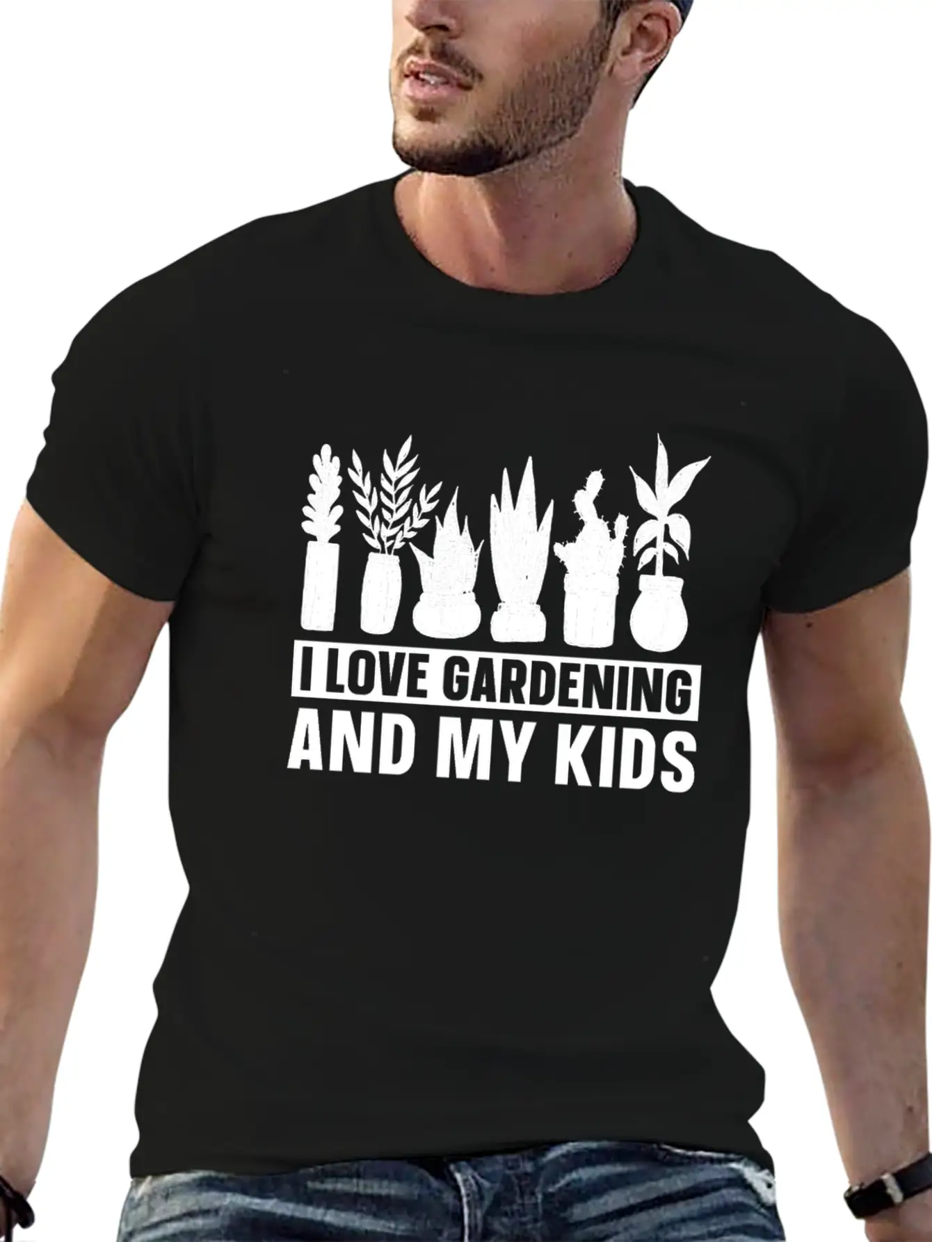 Gardening Gardener Father Gardening Dad Stylish Everyday T-Shirt – Unisex Basic Cotton Tee