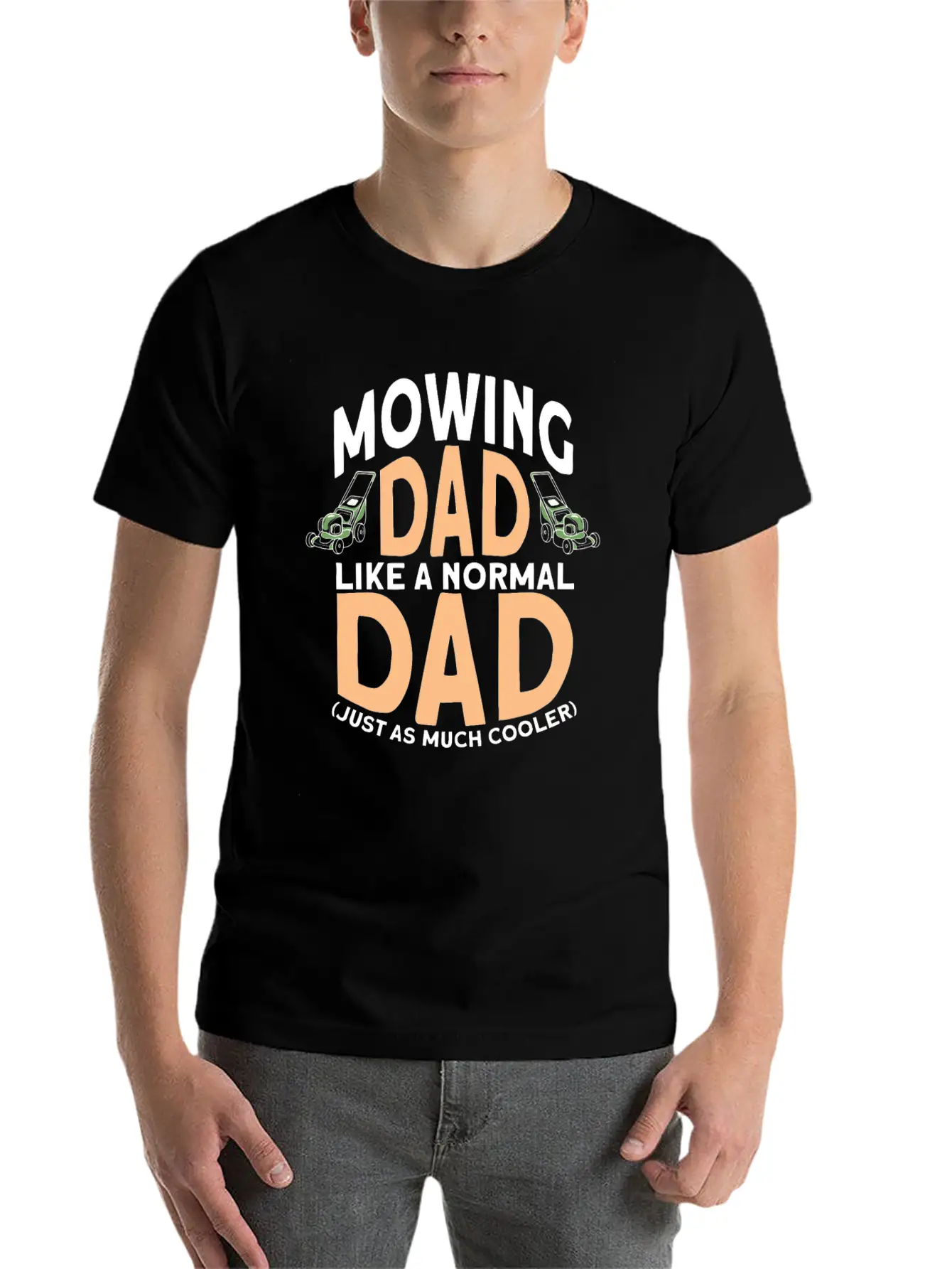 Gardening Gardener Lawn Mower Gardening Dad Stylish Everyday T-Shirt – Unisex Basic Cotton Tee