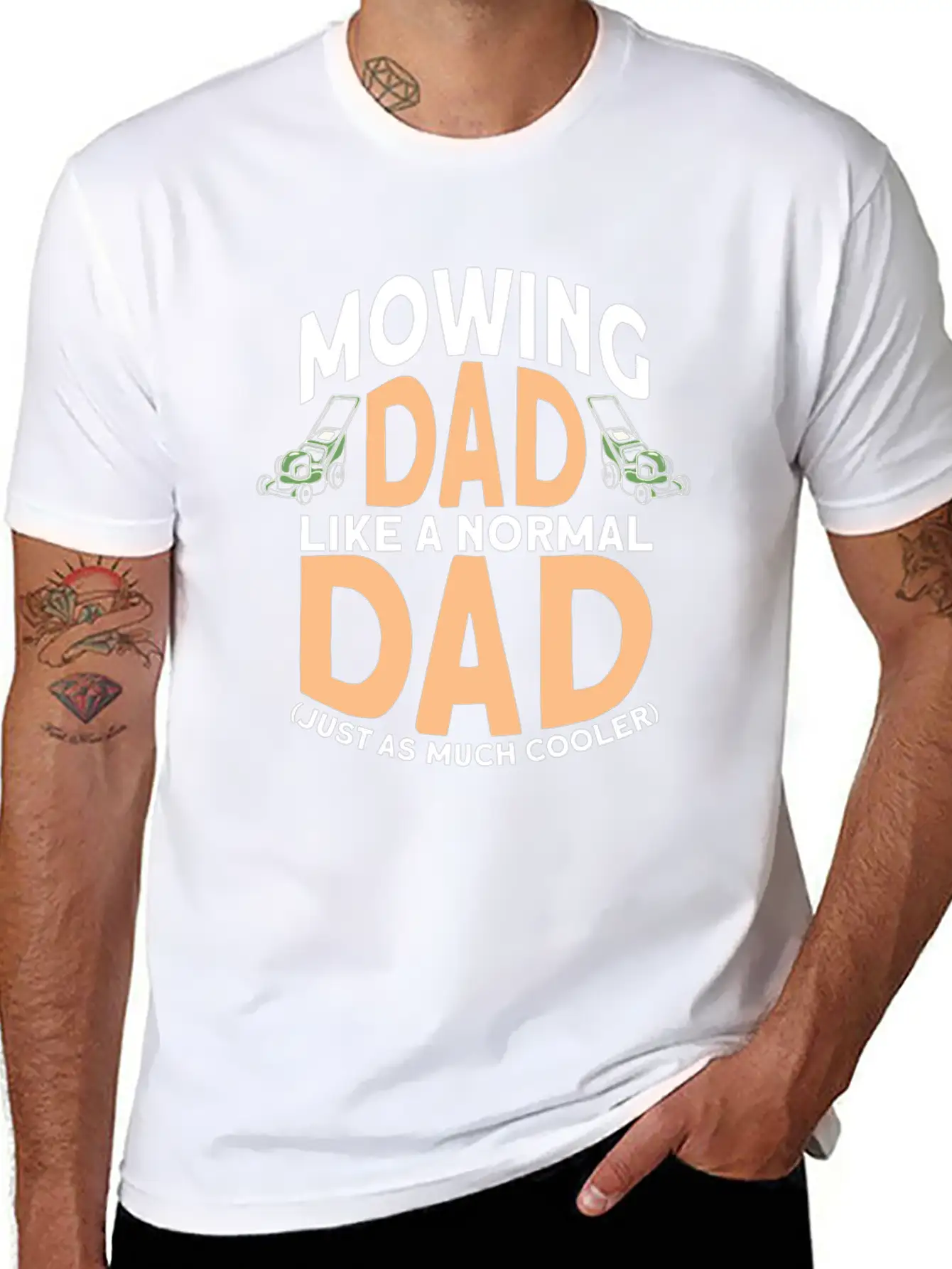 Gardening Gardener Lawn Mower Gardening Dad Stylish Everyday T-Shirt – Unisex Basic Cotton Tee