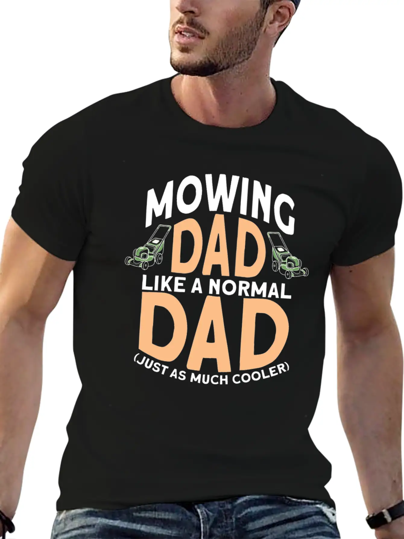 Gardening Gardener Lawn Mower Gardening Dad Stylish Everyday T-Shirt – Unisex Basic Cotton Tee