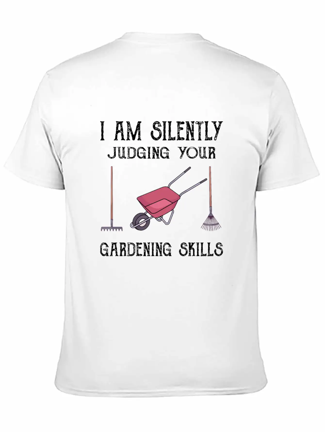 GARDENING: Silently Judging Your Gardening Skills Comfortable Minimalist Graphic Tee – Summer Style Essential