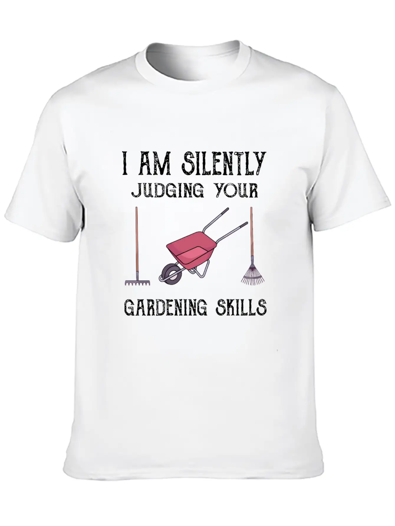 GARDENING: Silently Judging Your Gardening Skills Comfortable Minimalist Graphic Tee – Summer Style Essential