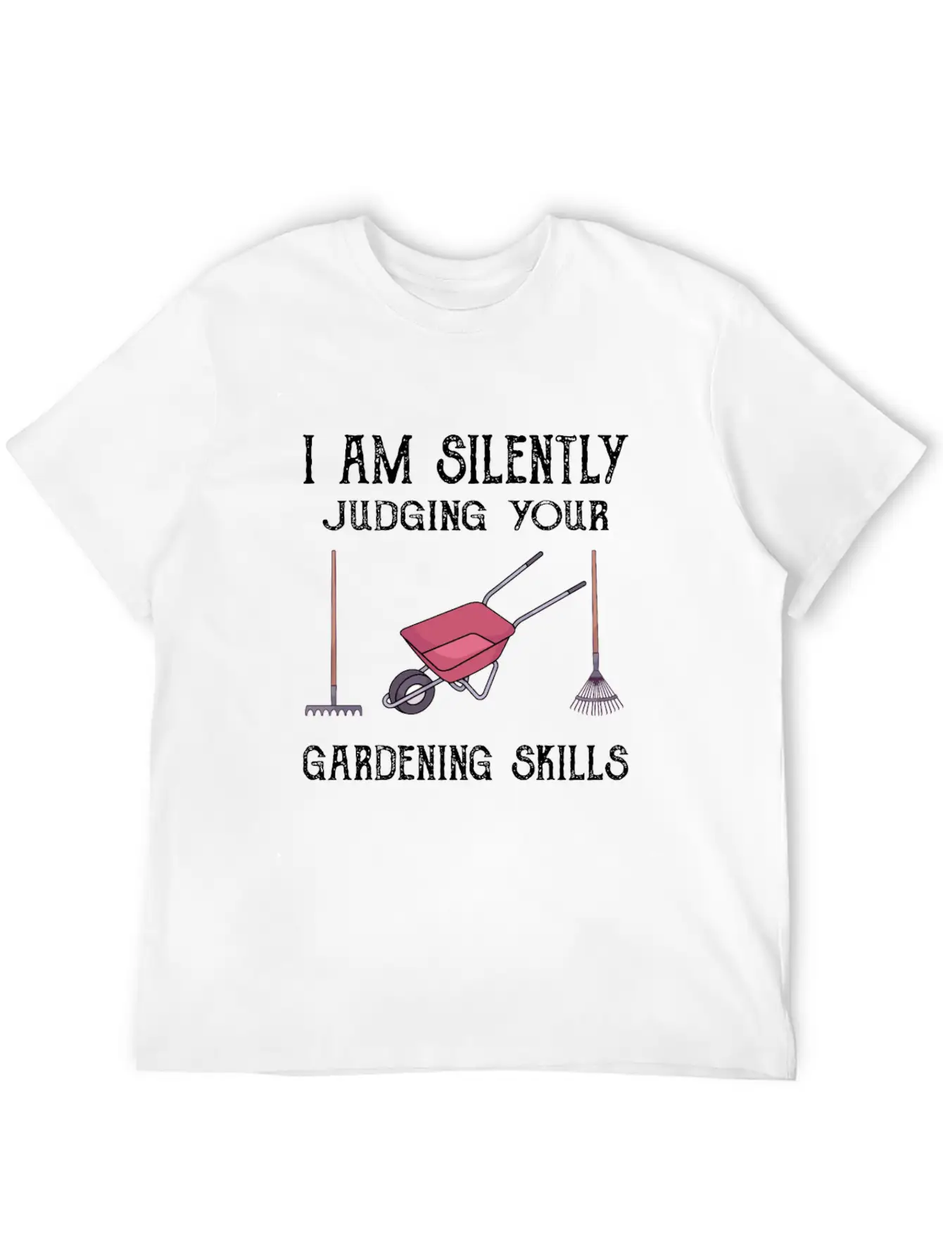 GARDENING: Silently Judging Your Gardening Skills Comfortable Minimalist Graphic Tee – Summer Style Essential