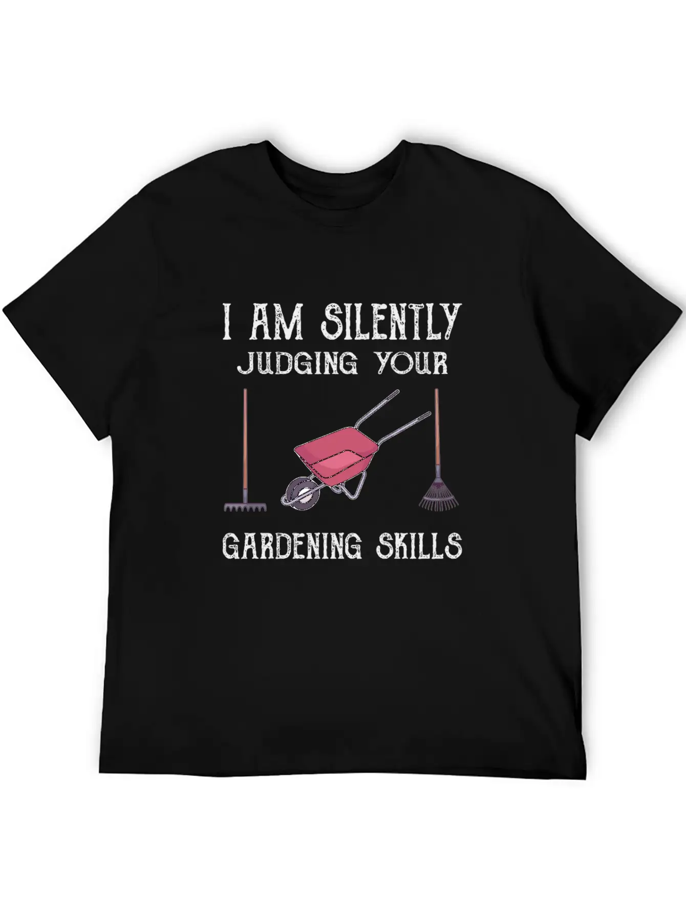 GARDENING: Silently Judging Your Gardening Skills Comfortable Minimalist Graphic Tee – Summer Style Essential