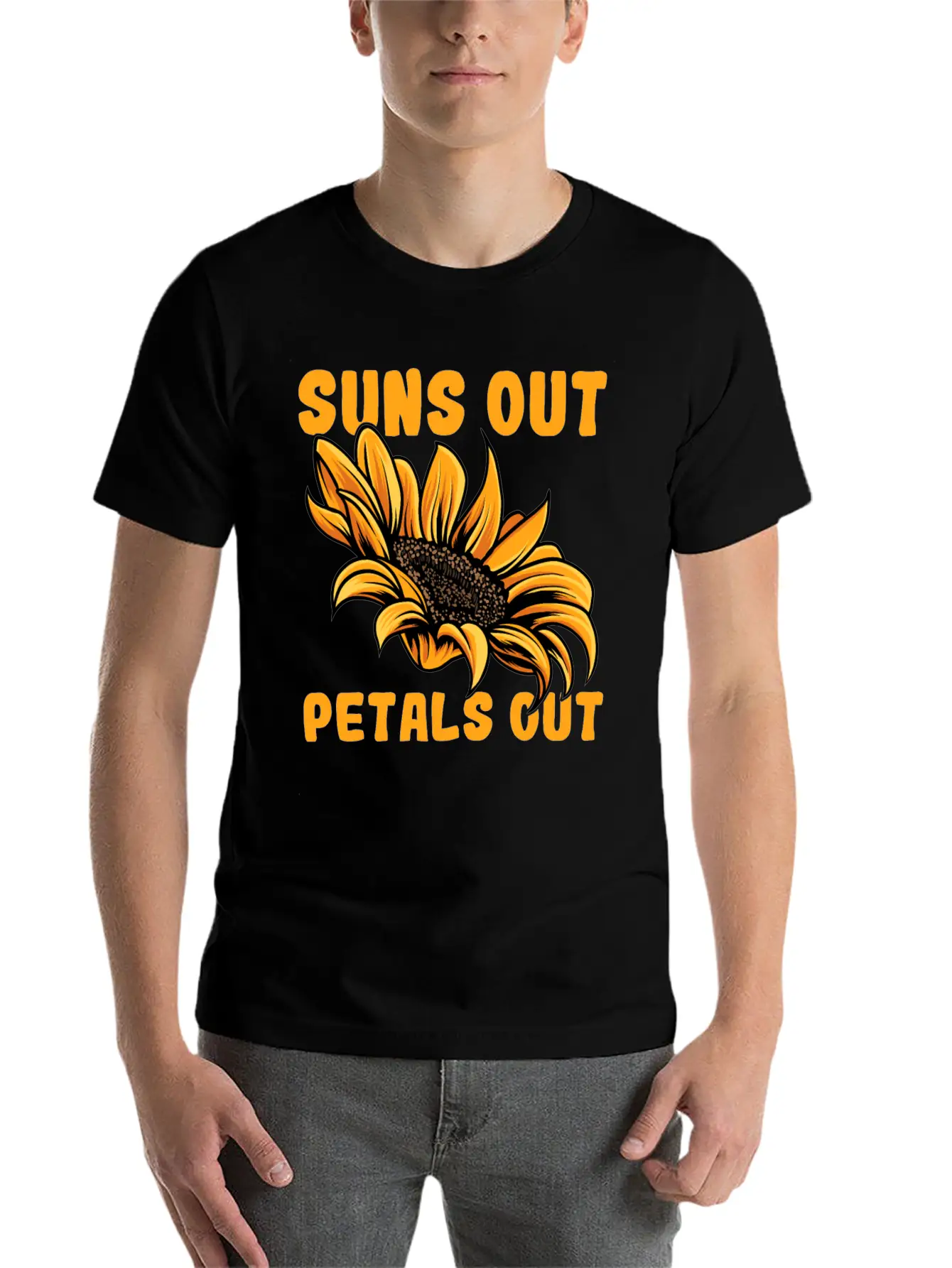 Gardening Sunflower Flowers Stylish Everyday T-Shirt – Unisex Basic Cotton Tee