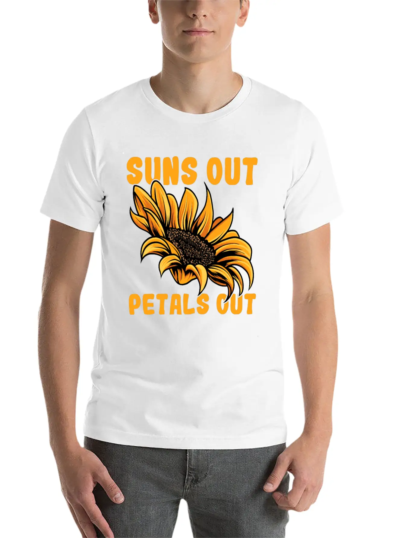 Gardening Sunflower Flowers Stylish Everyday T-Shirt – Unisex Basic Cotton Tee