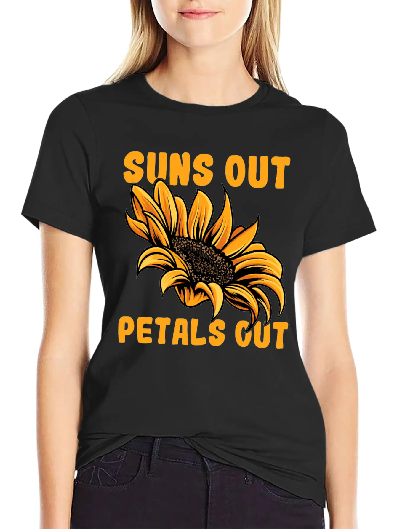Gardening Sunflower Flowers Stylish Everyday T-Shirt – Unisex Basic Cotton Tee