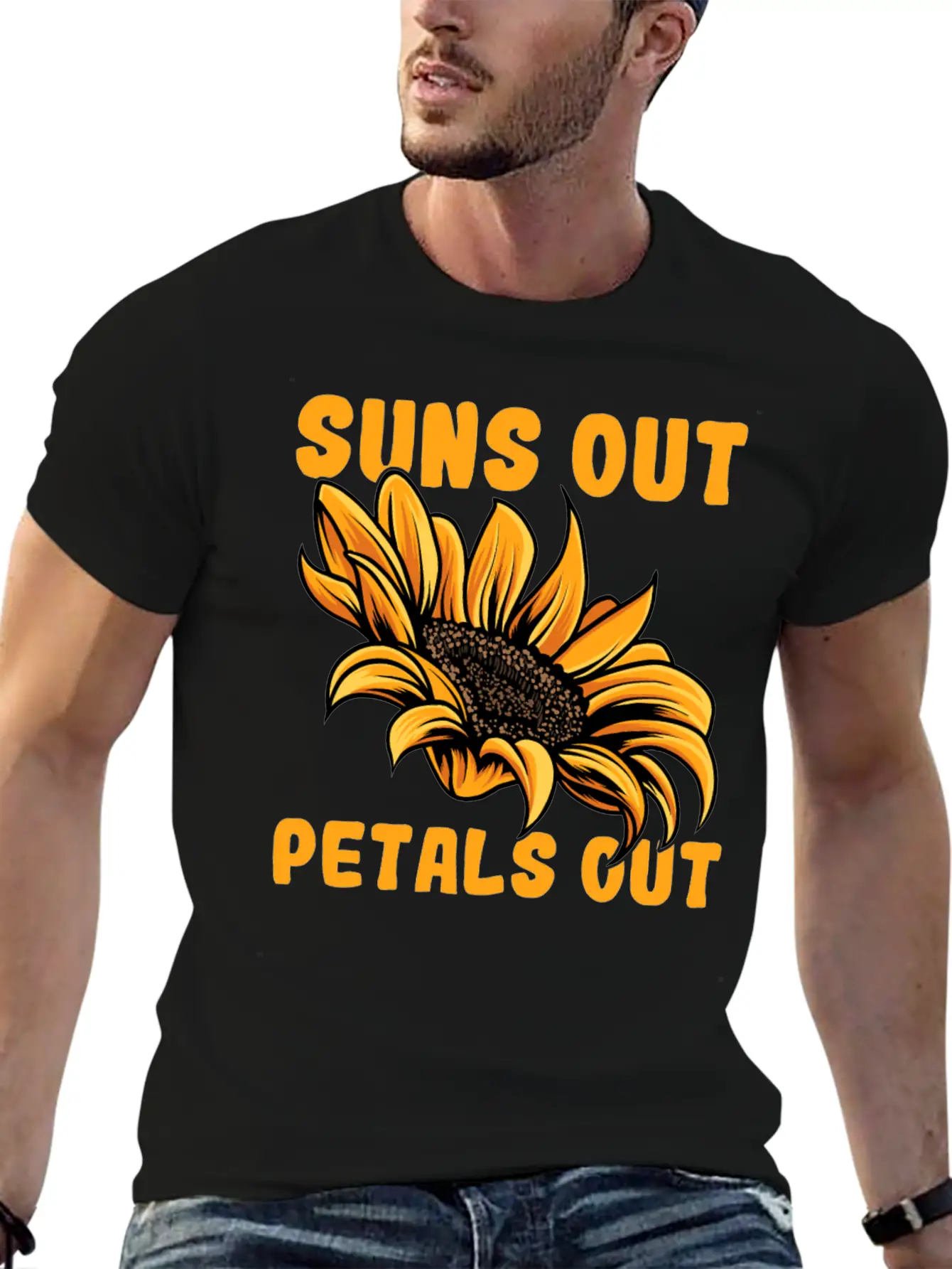 Gardening Sunflower Flowers Stylish Everyday T-Shirt – Unisex Basic Cotton Tee