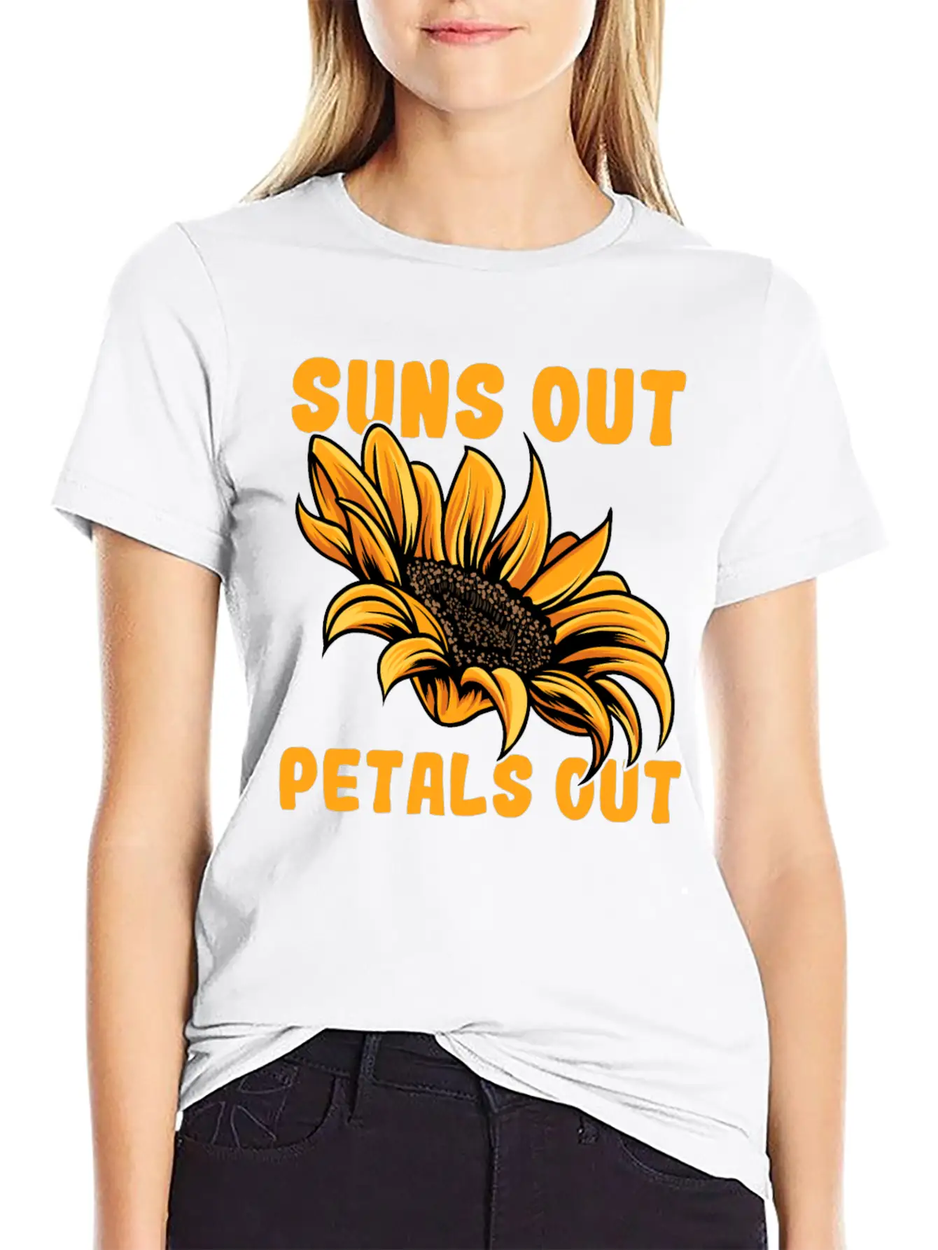 Gardening Sunflower Flowers Stylish Everyday T-Shirt – Unisex Basic Cotton Tee