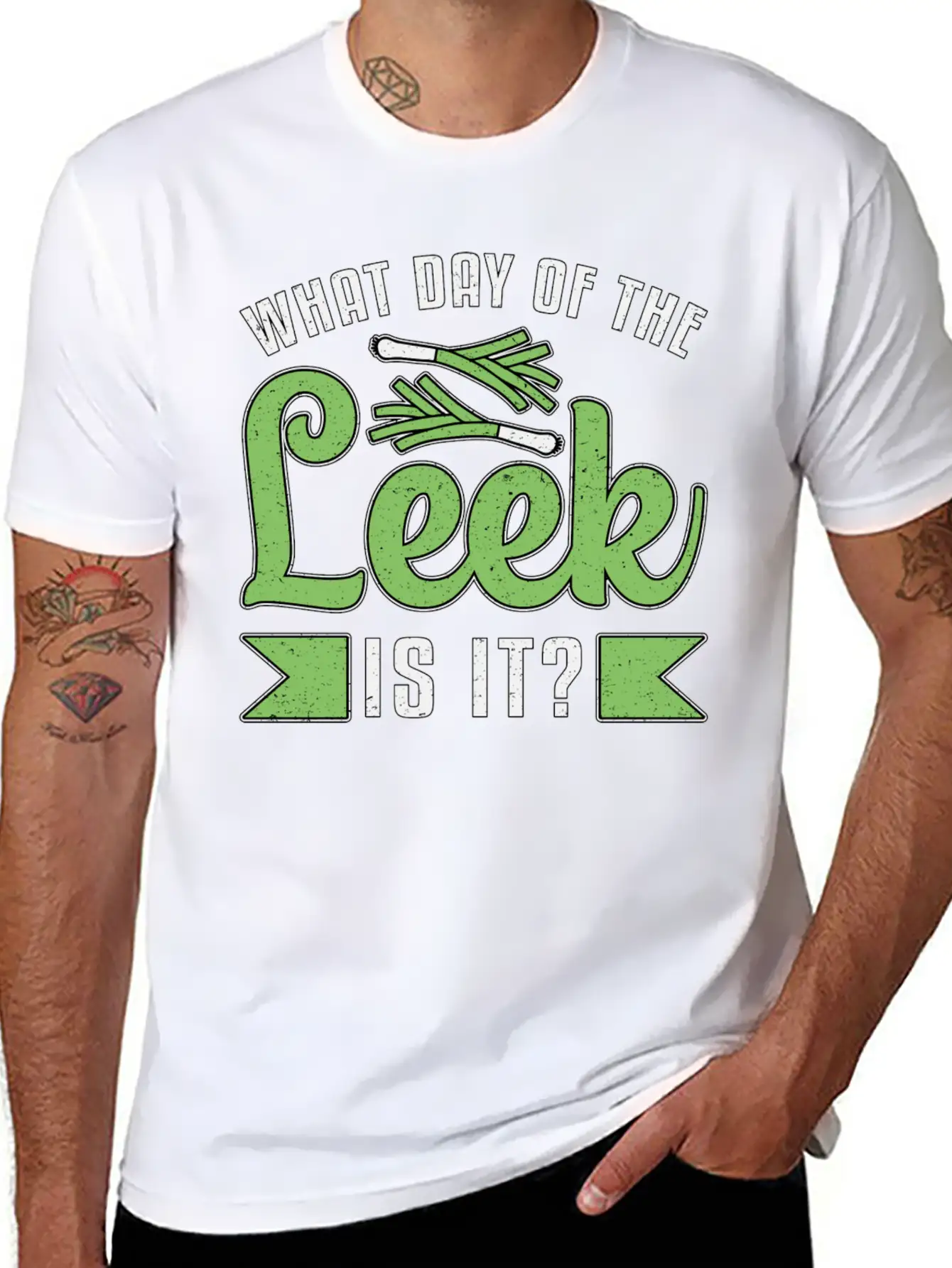Gardening What Day Of The Leek Gardener Garden Unisex Casual T-Shirt – Clean Design For Daily Comfort