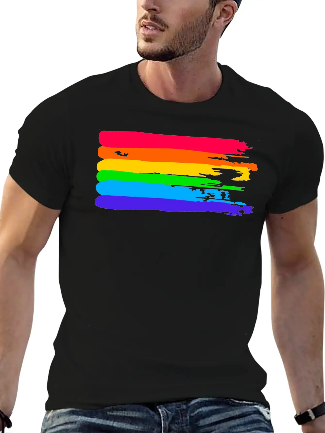 Gay Pride Flag Stylish Everyday T-Shirt – Unisex Basic Cotton Tee