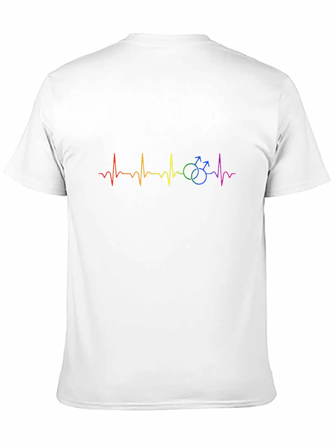 Gay Pride Rainbow. Unisex Short Sleeve Soft Cotton T-Shirt – Casual Everyday Wear