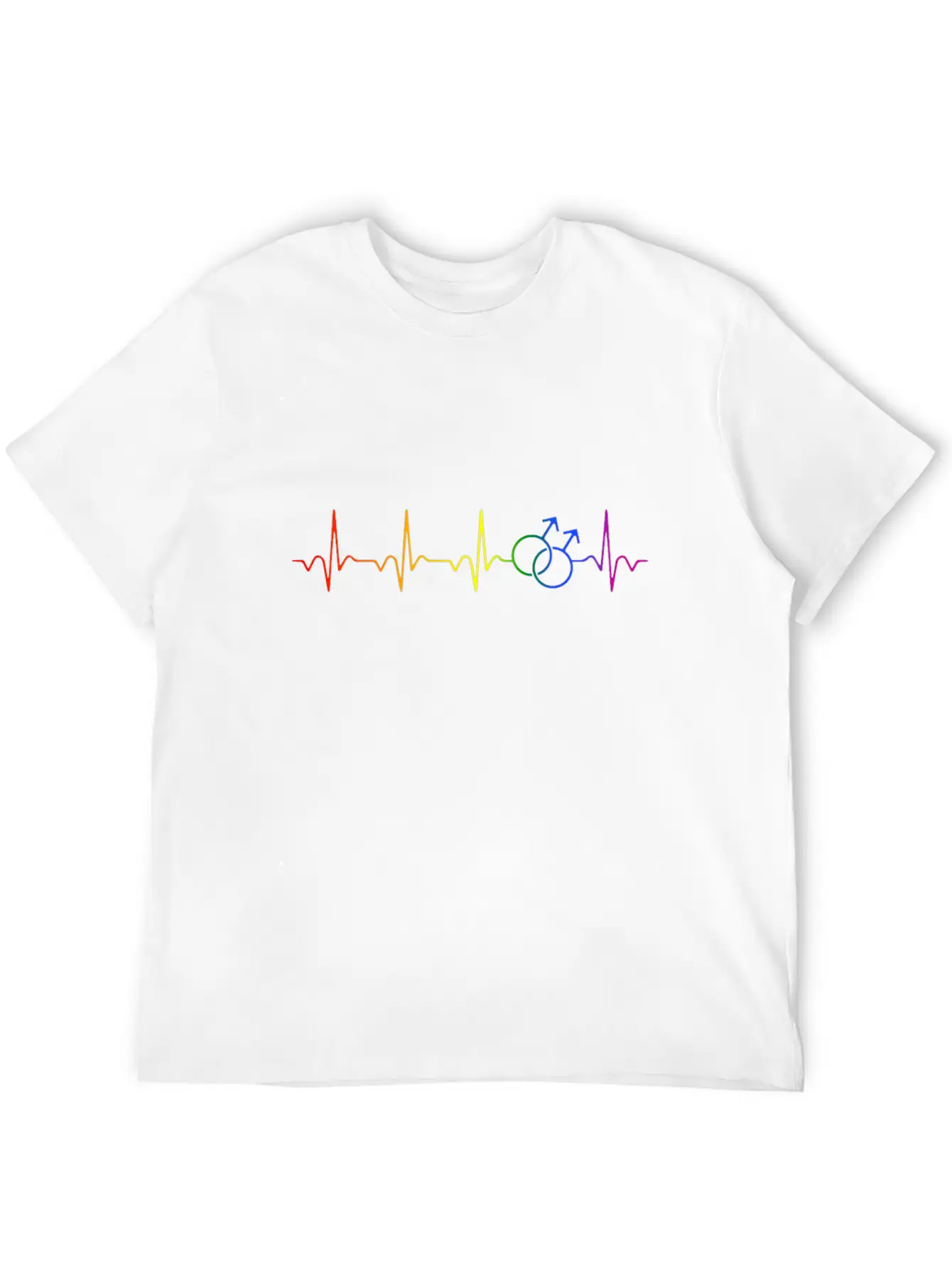 Gay Pride Rainbow. Unisex Short Sleeve Soft Cotton T-Shirt – Casual Everyday Wear