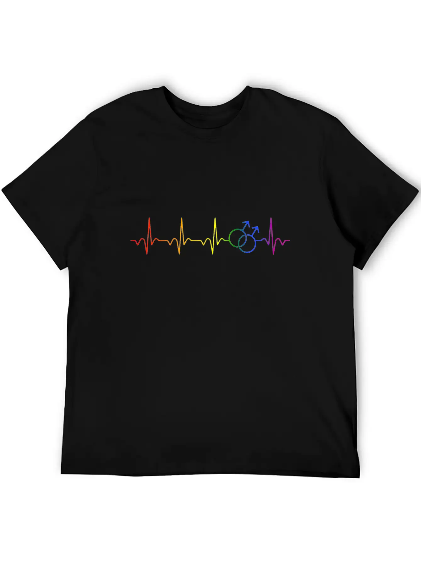 Gay Pride Rainbow. Unisex Short Sleeve Soft Cotton T-Shirt – Casual Everyday Wear