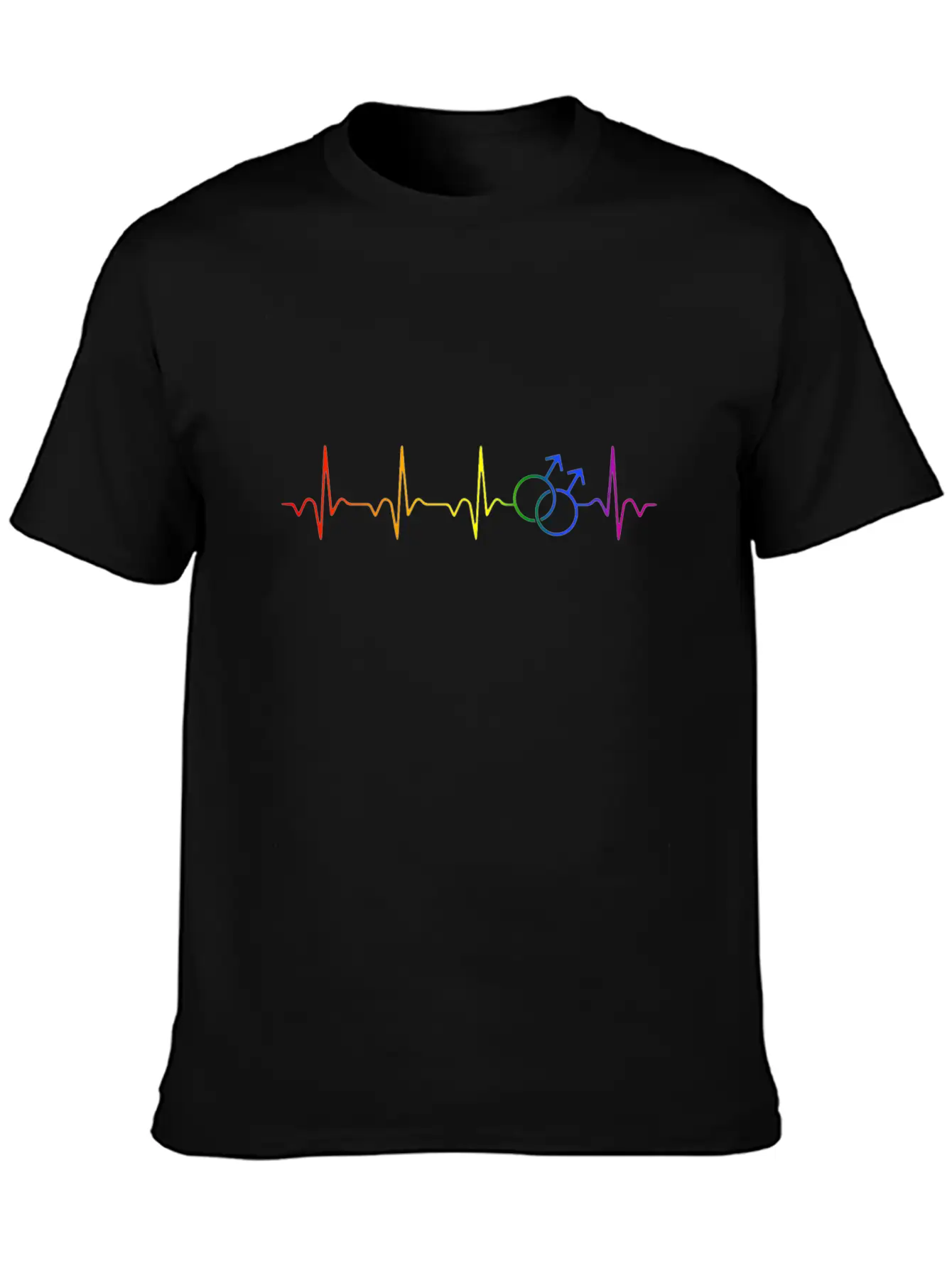 Gay Pride Rainbow. Unisex Short Sleeve Soft Cotton T-Shirt – Casual Everyday Wear