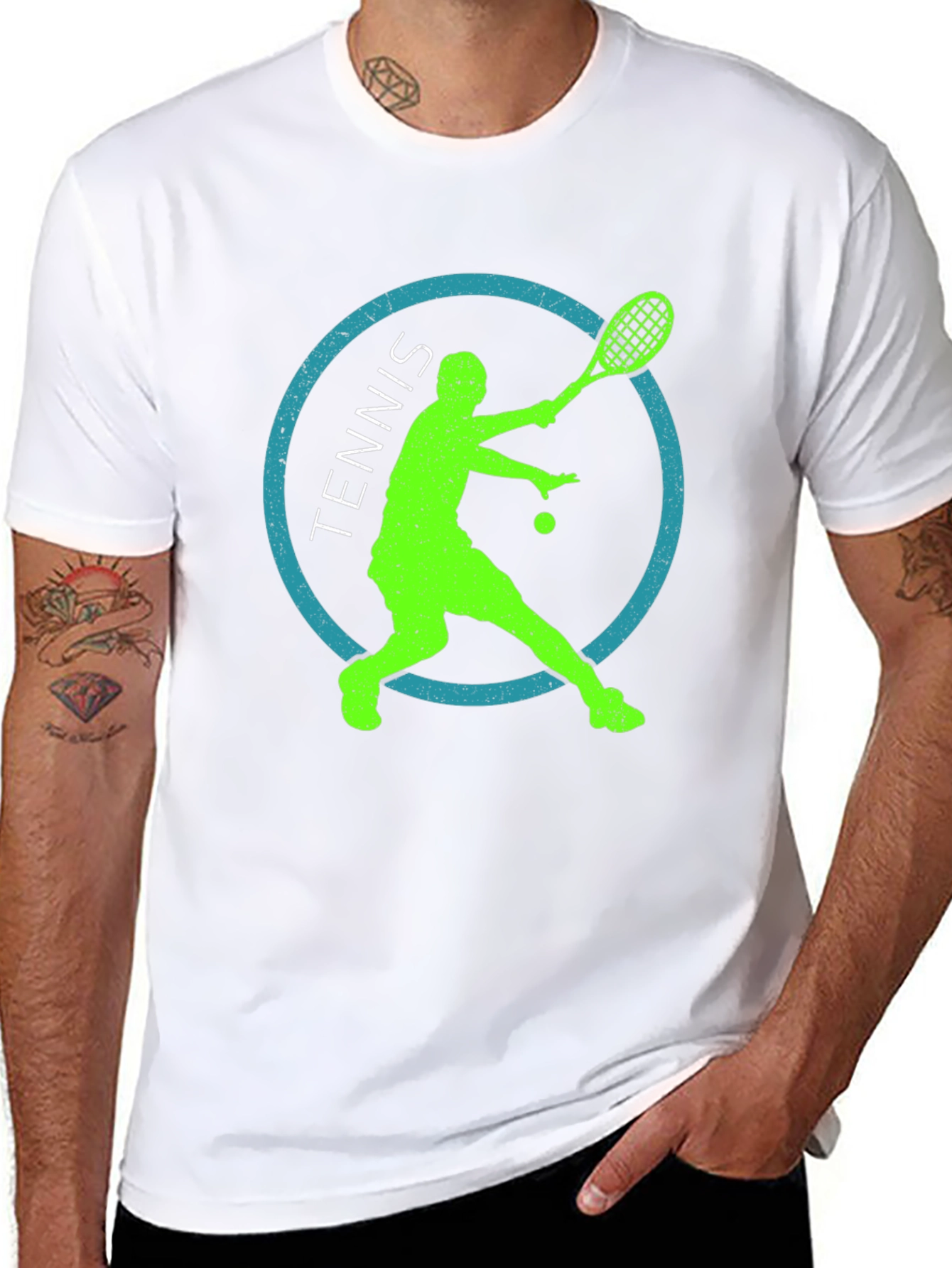 Tennis Player Graphic Tee - Cool Sport T-Shirt