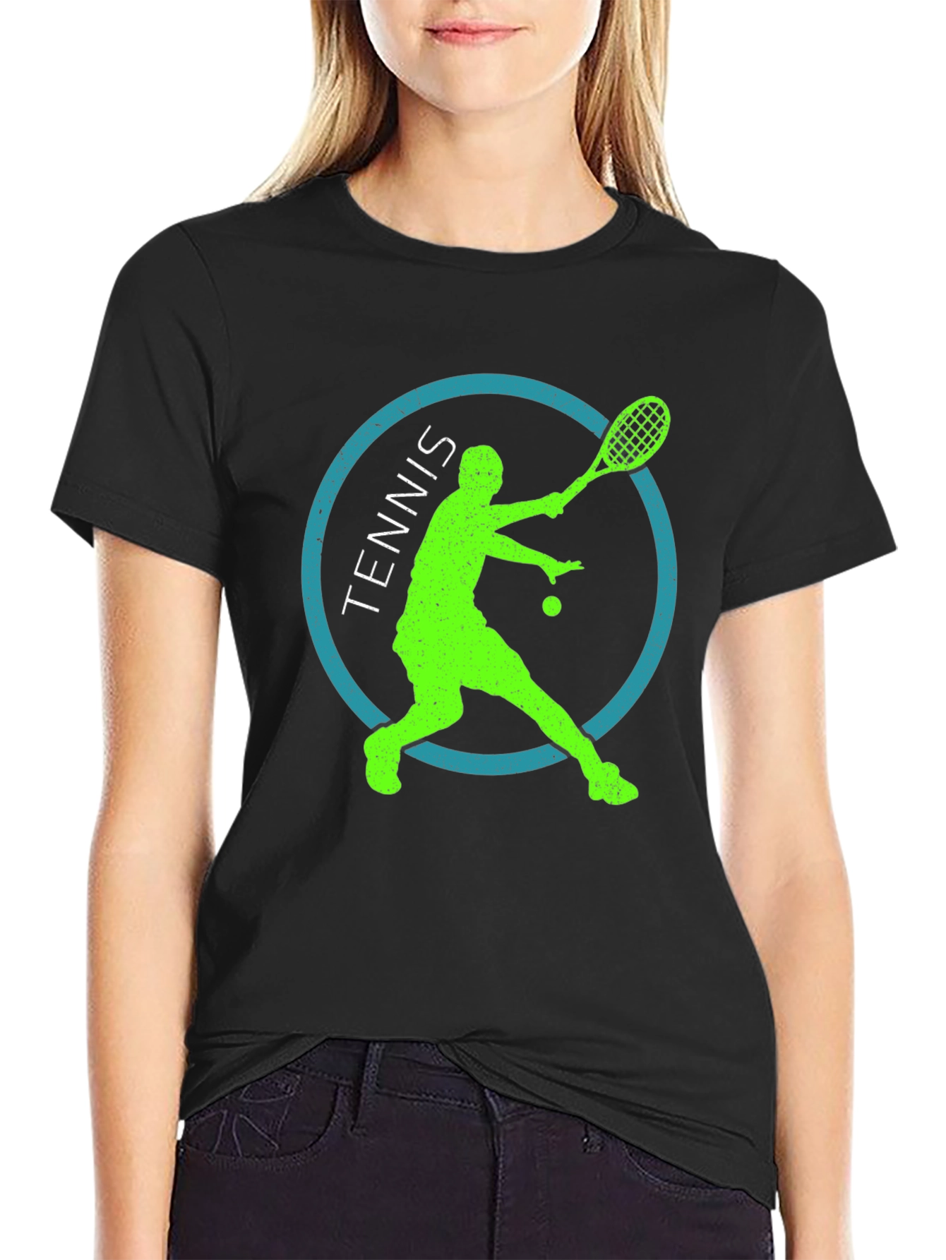 Tennis Player Graphic Tee - Cool Sport T-Shirt