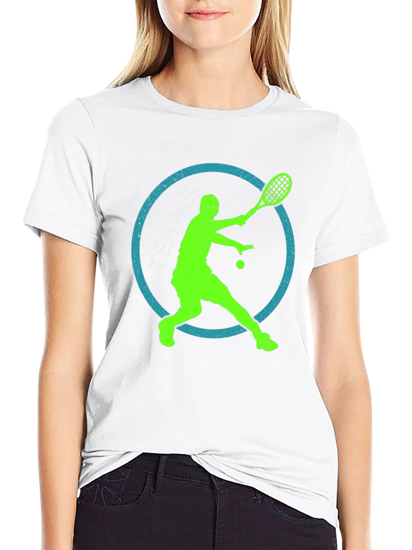 Tennis Player Graphic Tee - Cool Sport T-Shirt