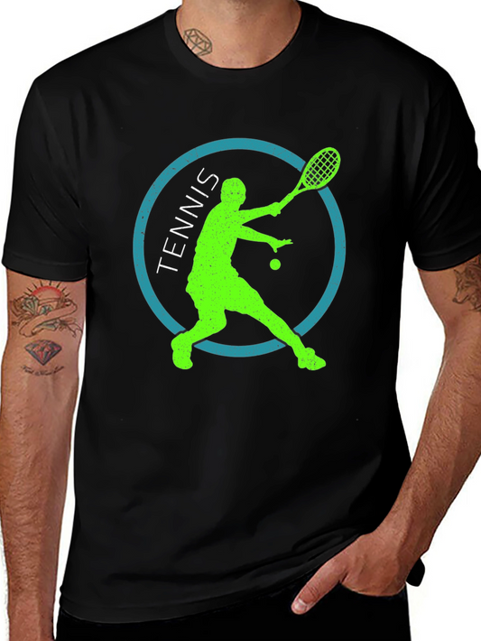 Tennis Player Graphic Tee - Cool Sport T-Shirt