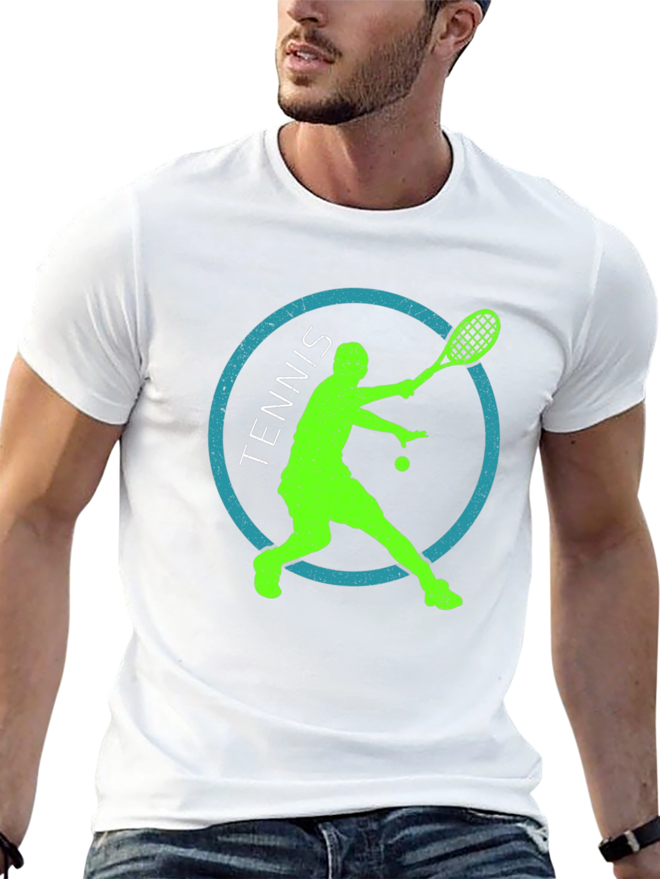 Tennis Player Graphic Tee - Cool Sport T-Shirt