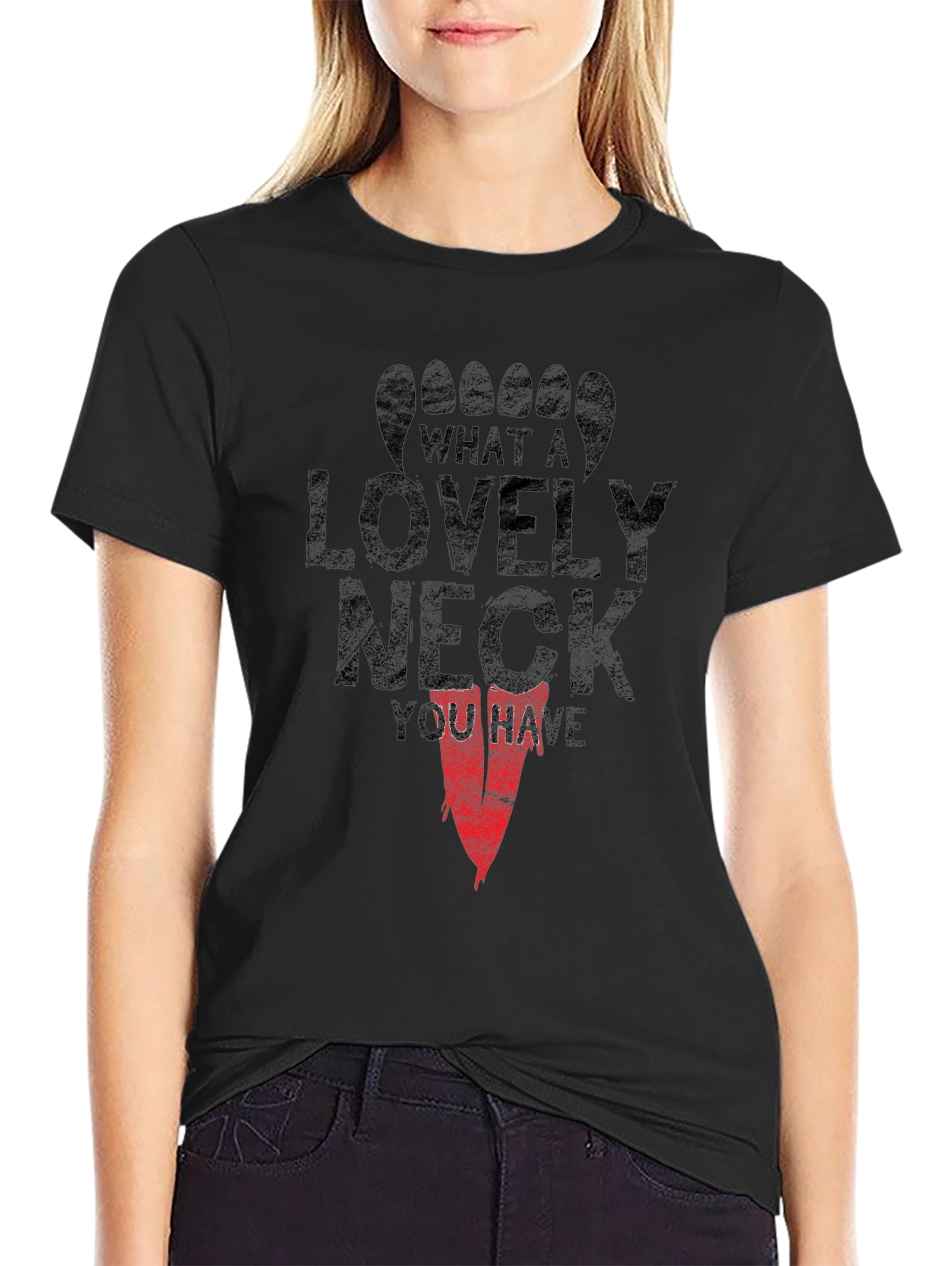 What a Lovely Neck T-Shirt Funny Graphic Tee