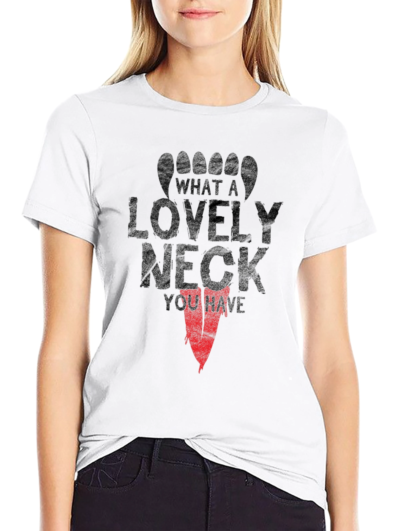 What a Lovely Neck T-Shirt Funny Graphic Tee