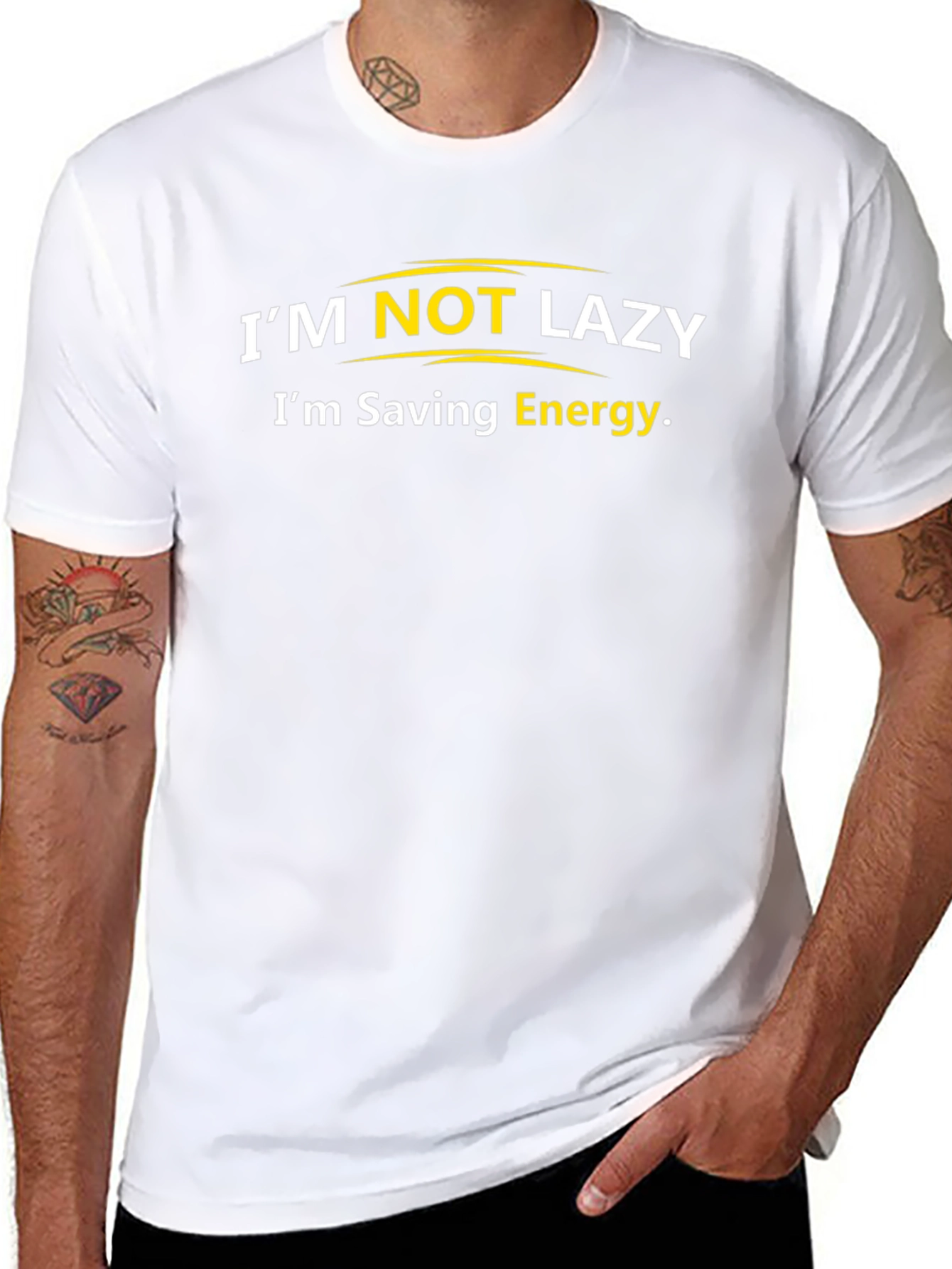 Im Not Lazy Funny Graphic T-Shirt