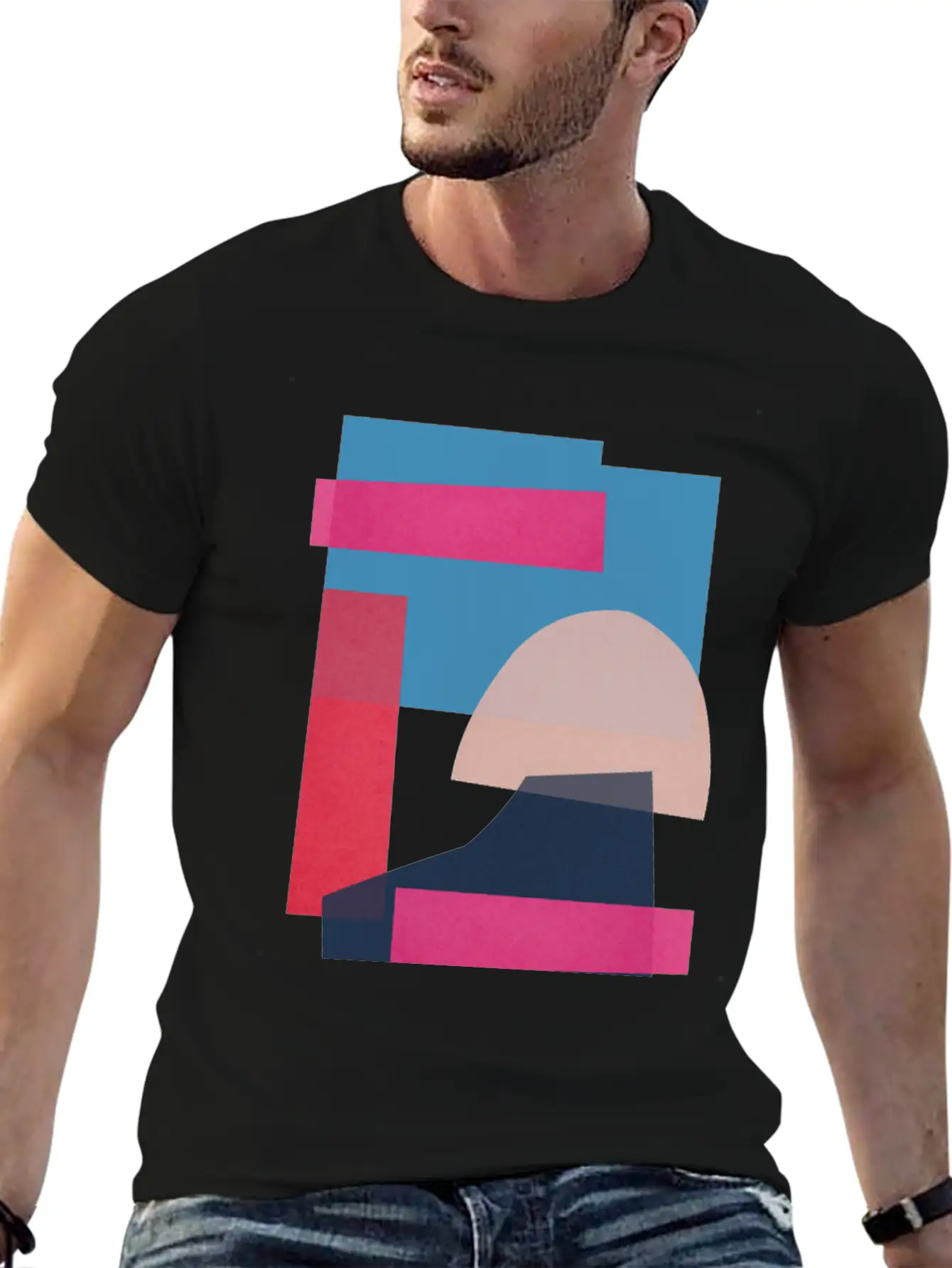 Geometric Collage 11 Stylish Everyday T-Shirt – Unisex Basic Cotton Tee