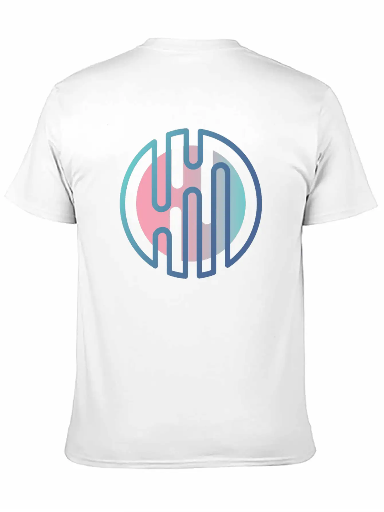 Geometric Gradient Cirlcels Aesthetic Avant Garde Essential Unisex Summer Tee – Soft Cotton Casual Fit