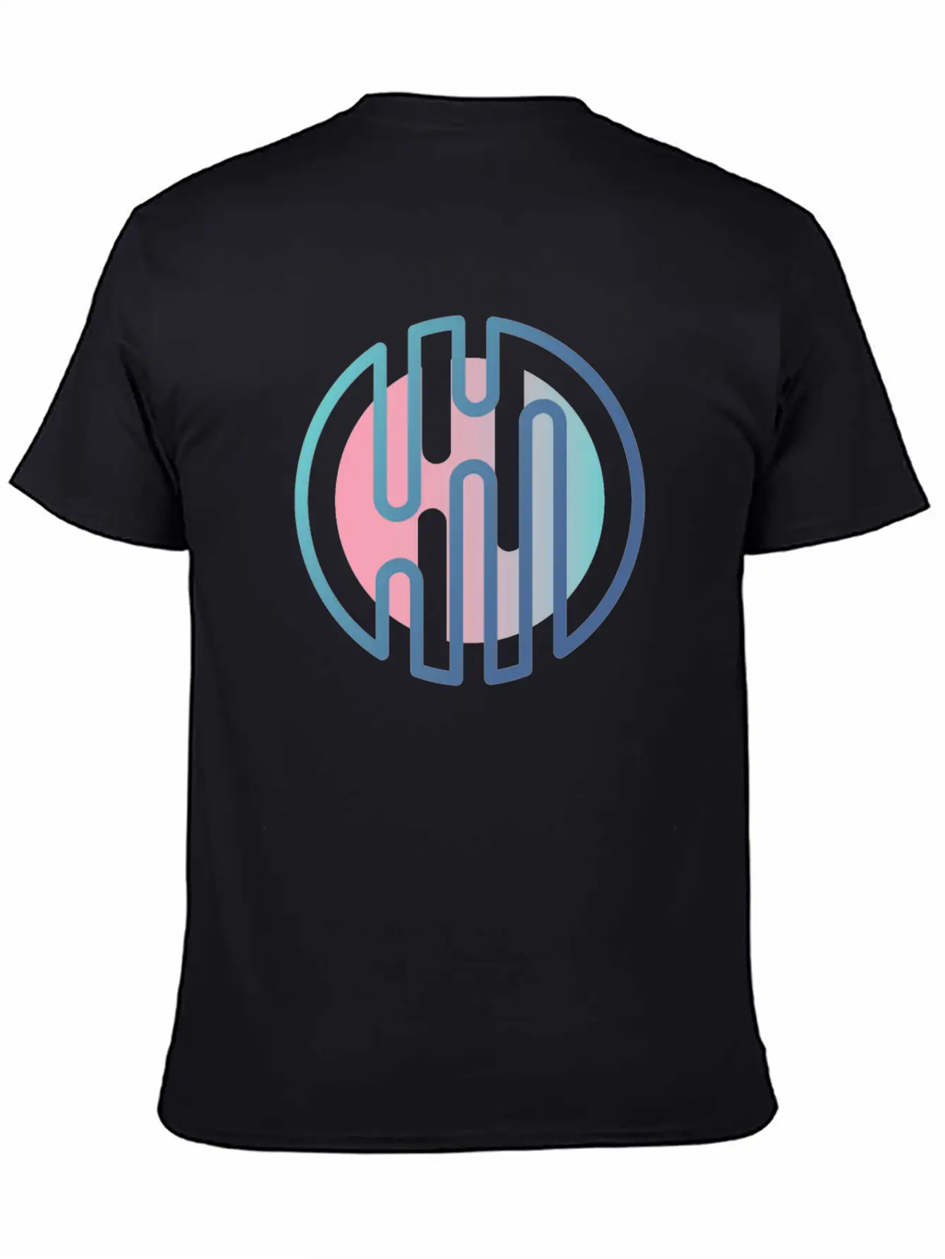 Geometric Gradient Cirlcels Aesthetic Avant Garde Essential Unisex Summer Tee – Soft Cotton Casual Fit