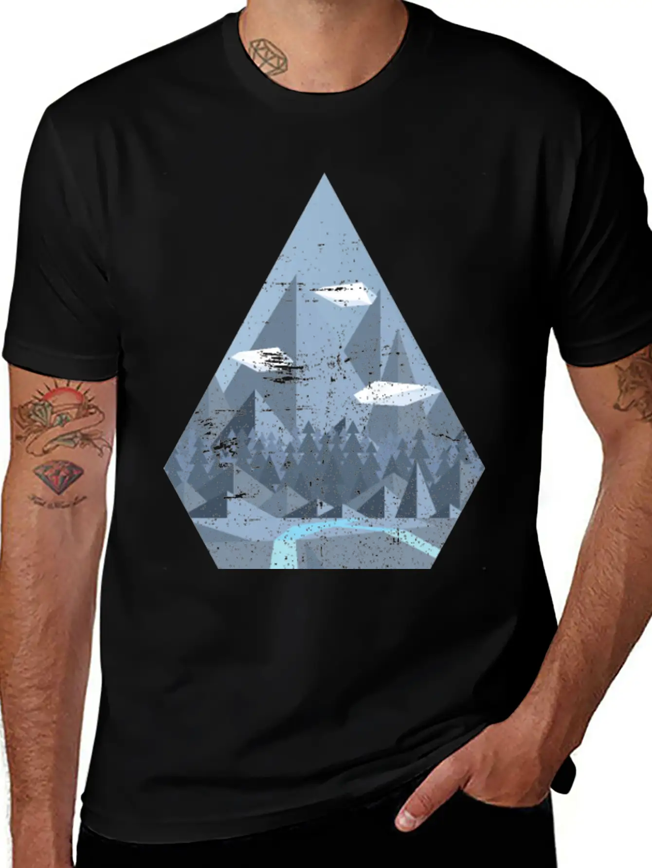 Geometric Nature Basic Graphic T-Shirt – Daily Comfort In Soft Cotton