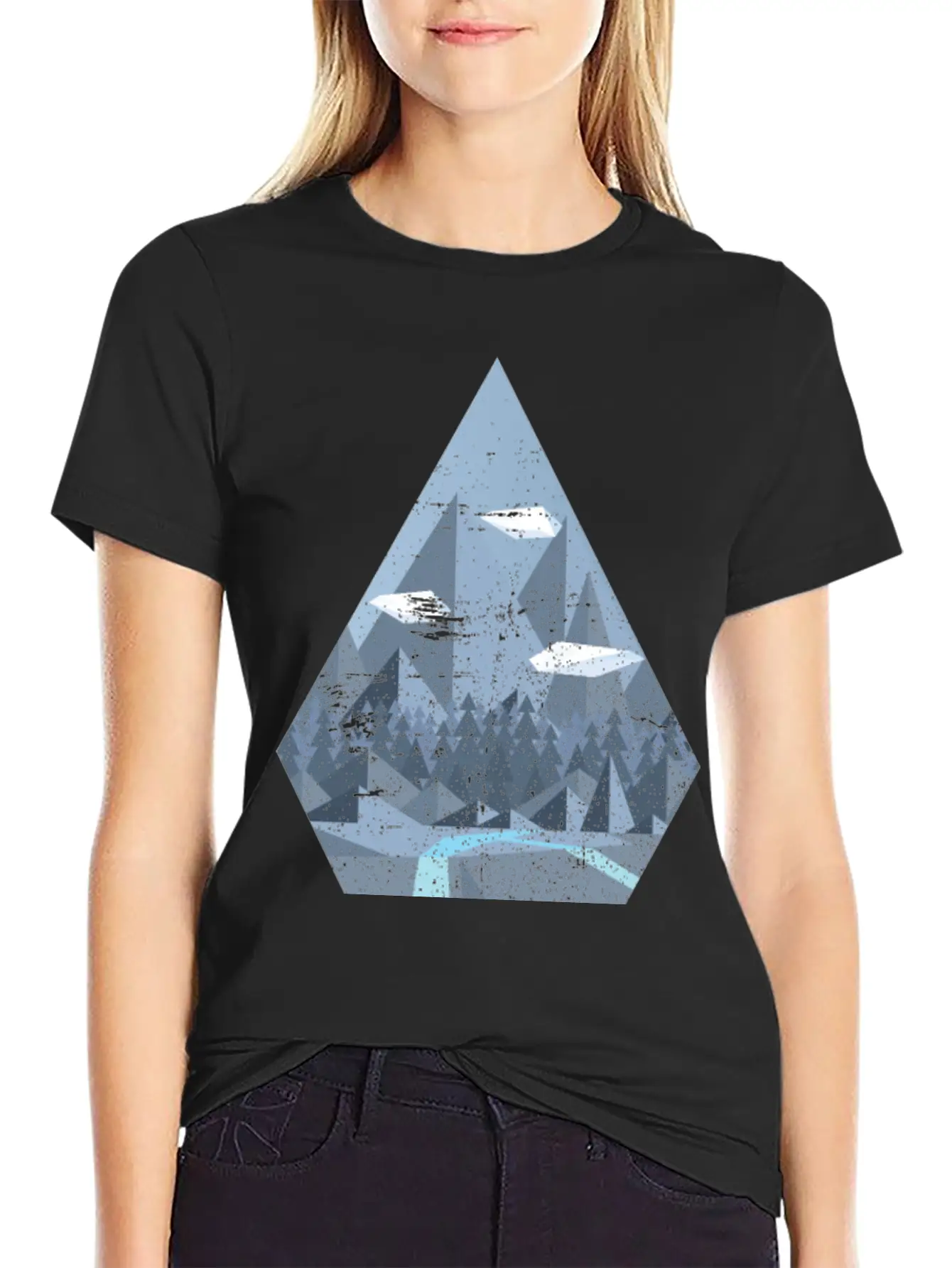 Geometric Nature Basic Graphic T-Shirt – Daily Comfort In Soft Cotton