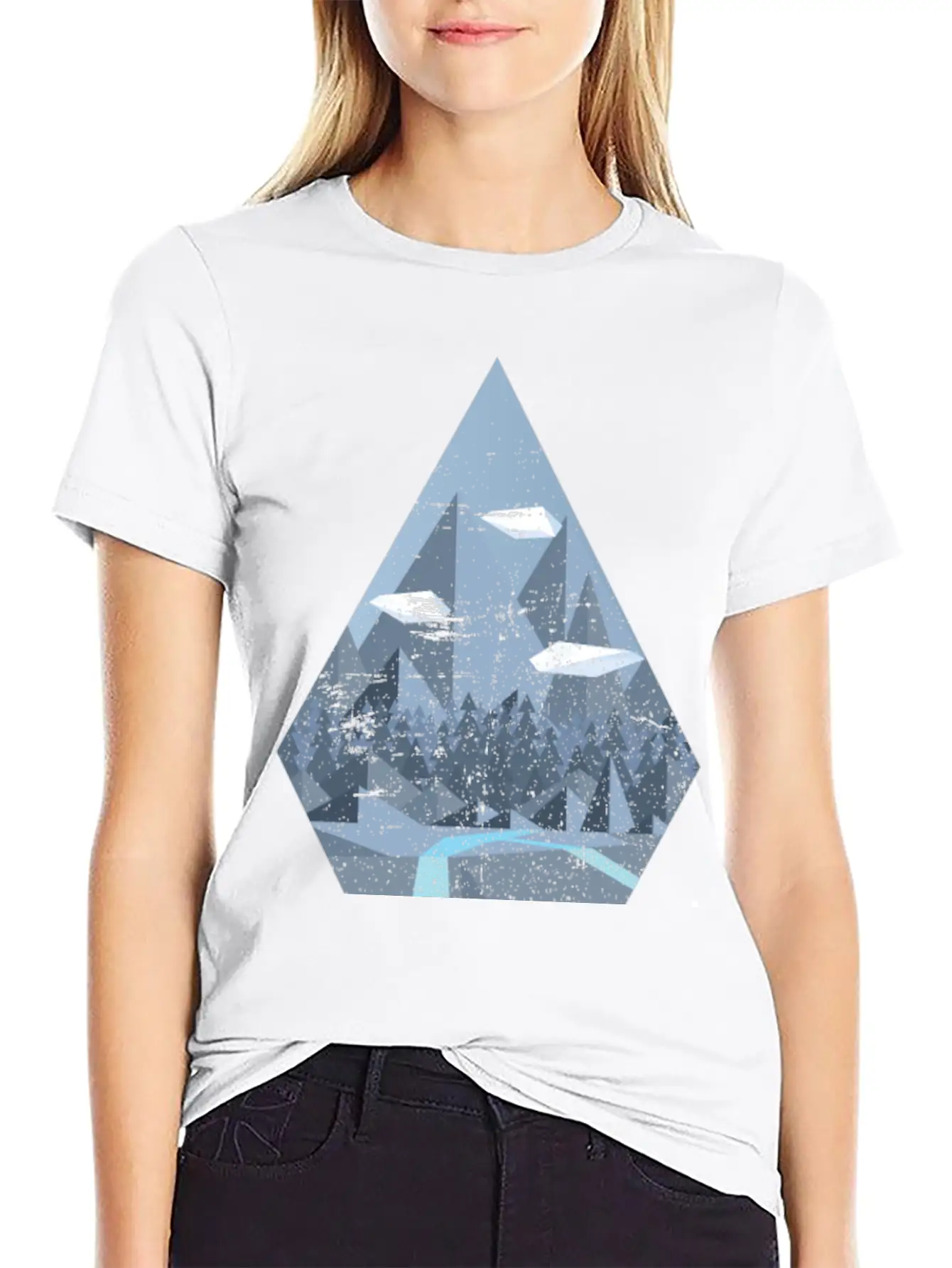 Geometric Nature Basic Graphic T-Shirt – Daily Comfort In Soft Cotton