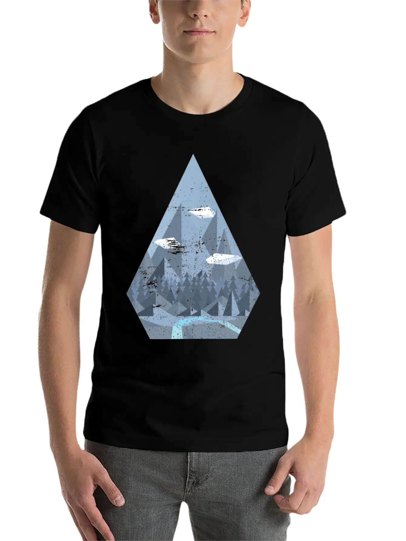 Geometric Nature Basic Graphic T-Shirt – Daily Comfort In Soft Cotton