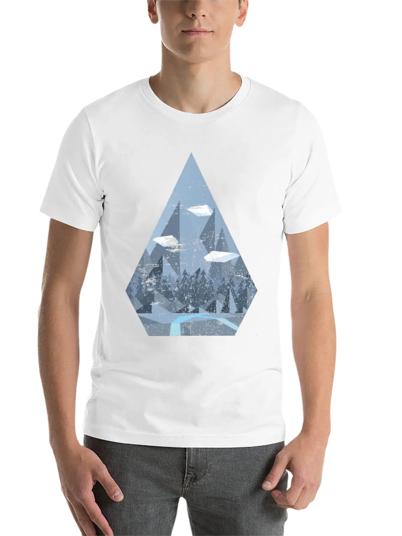 Geometric Nature Basic Graphic T-Shirt – Daily Comfort In Soft Cotton