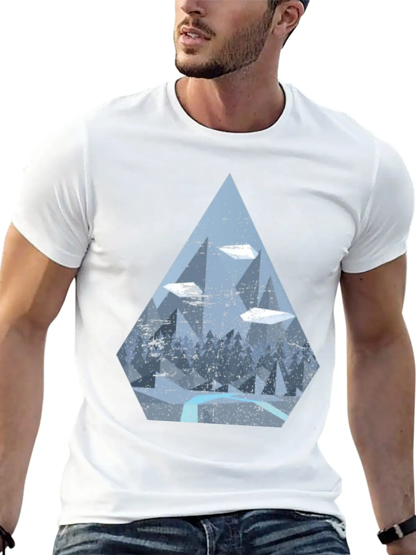 Geometric Nature Basic Graphic T-Shirt – Daily Comfort In Soft Cotton