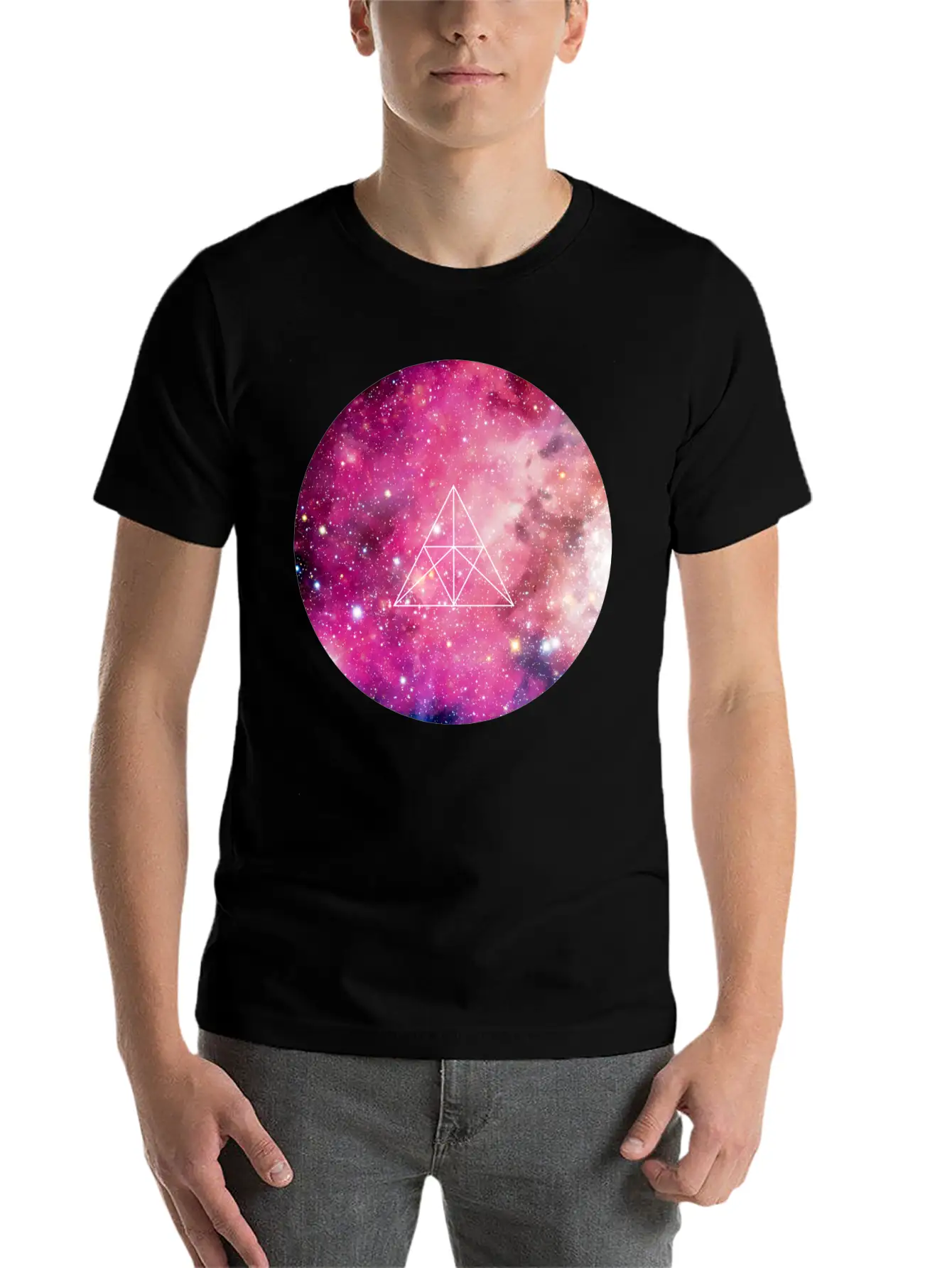 Geometric Space Solar Basic Graphic T-Shirt – Daily Comfort In Soft Cotton