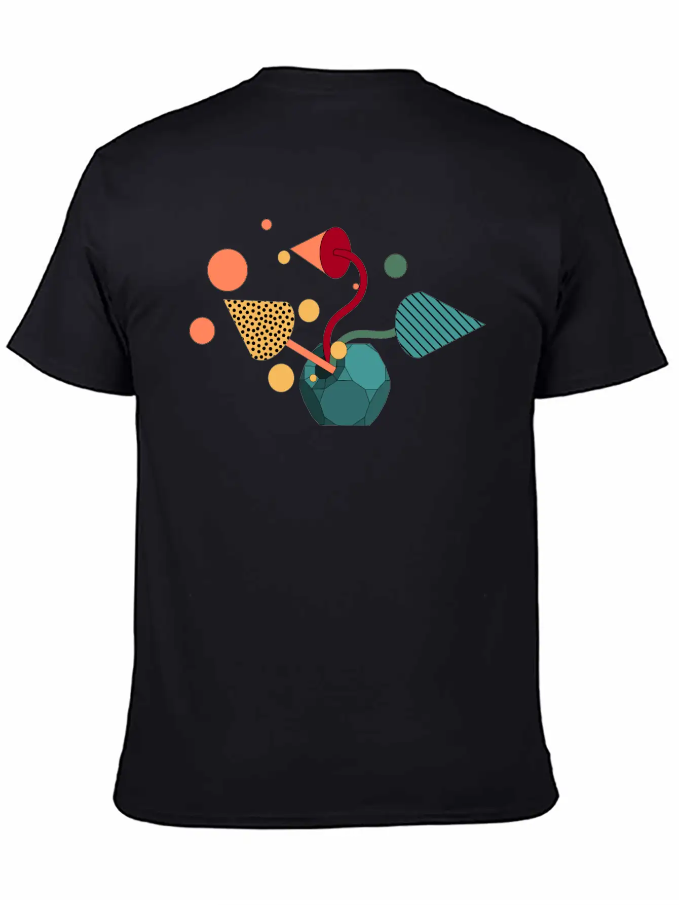 Geometric Symphony Essential Unisex Summer Tee – Soft Cotton Casual Fit