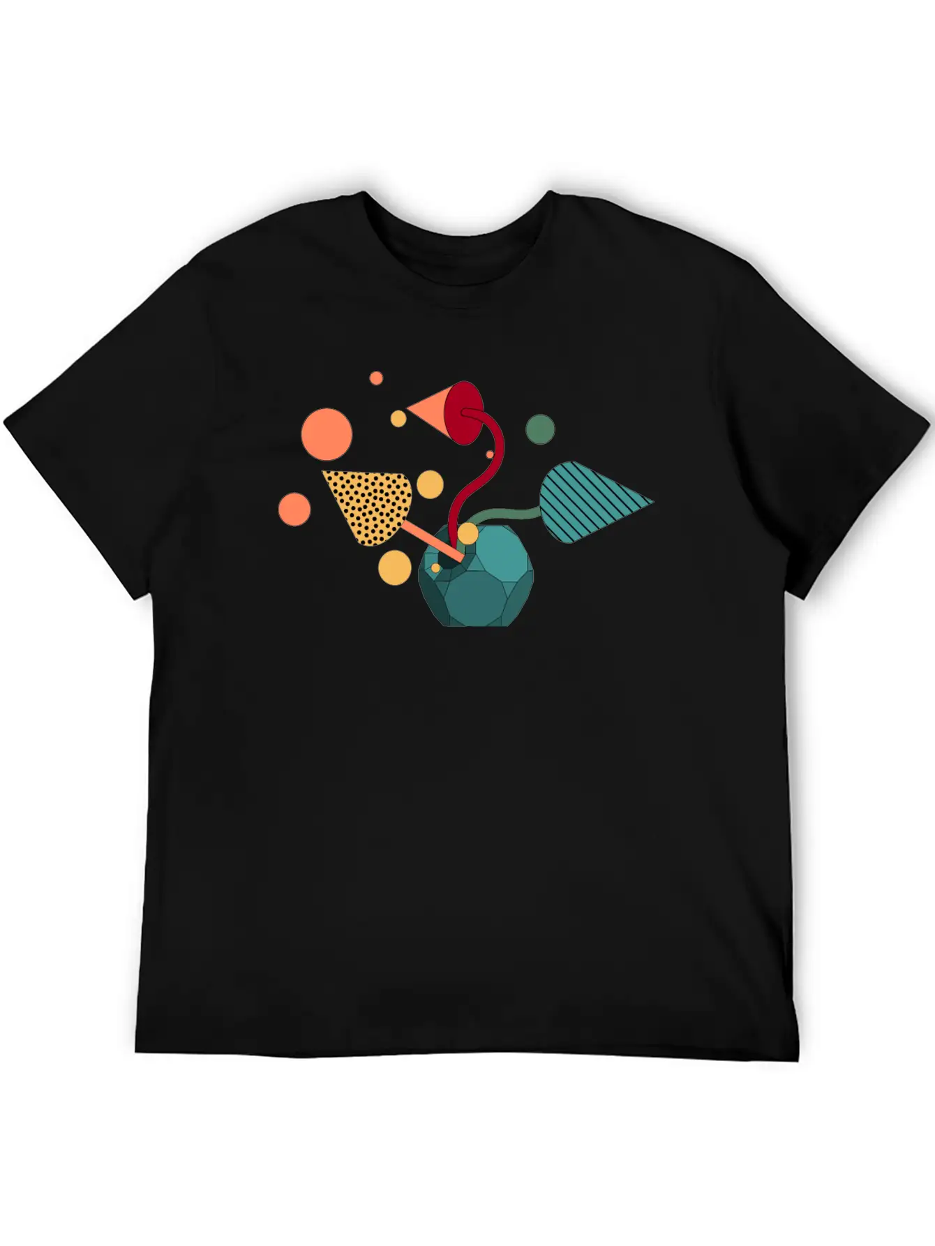 Geometric Symphony Essential Unisex Summer Tee – Soft Cotton Casual Fit