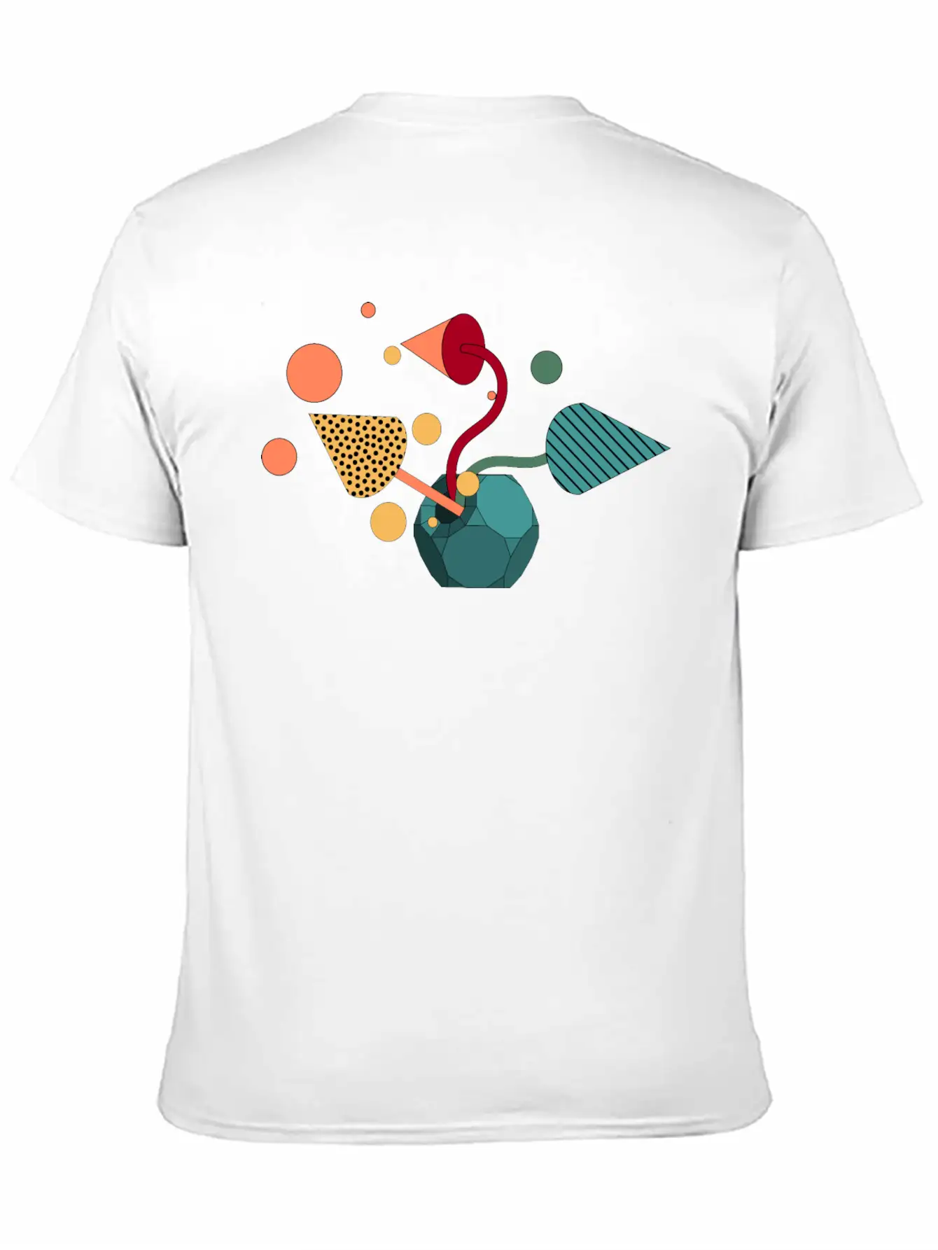 Geometric Symphony Essential Unisex Summer Tee – Soft Cotton Casual Fit
