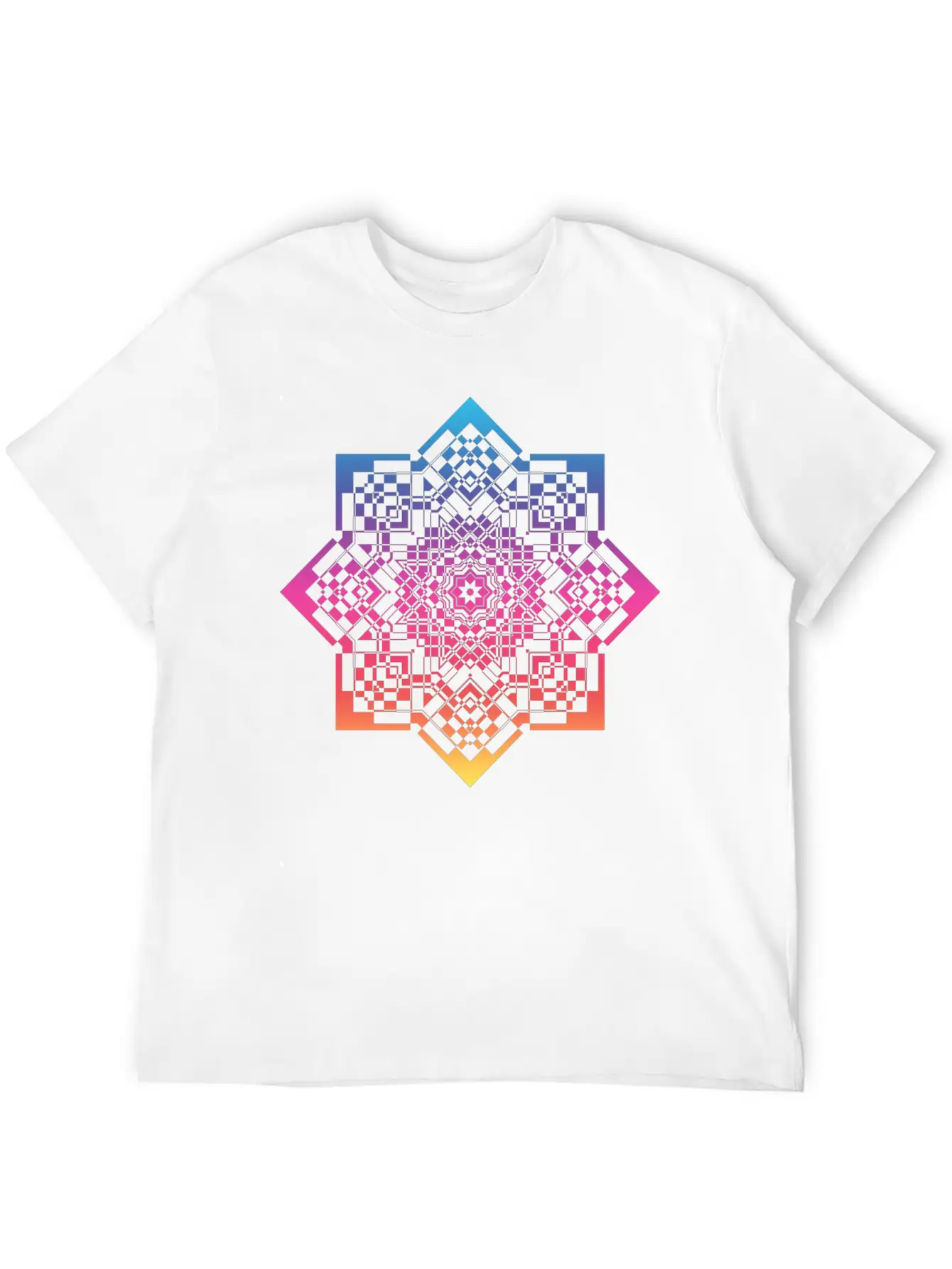 Geometrical Mandala Timeless Short Sleeve Tee – Comfy And Minimalist Design