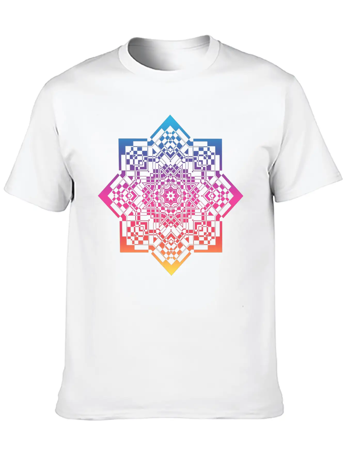 Geometrical Mandala Timeless Short Sleeve Tee – Comfy And Minimalist Design