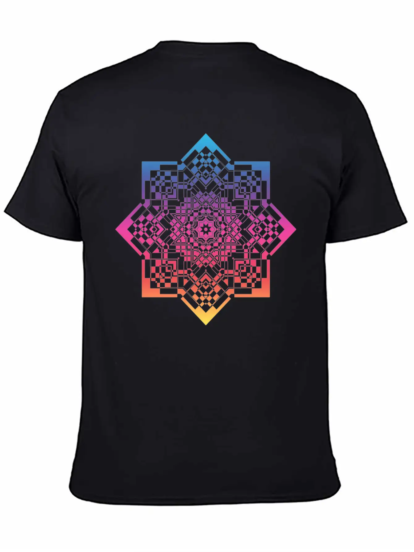 Geometrical Mandala Timeless Short Sleeve Tee – Comfy And Minimalist Design